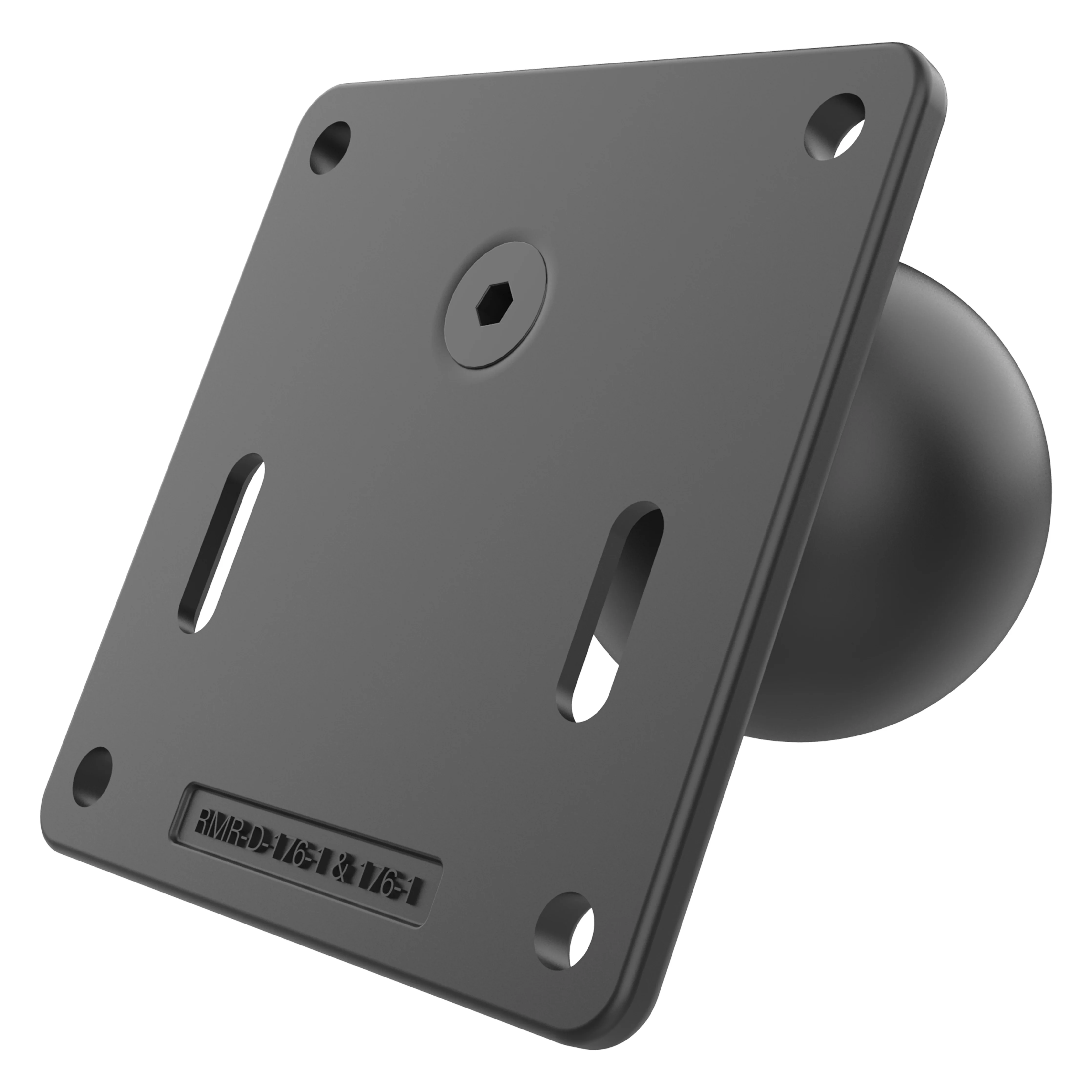 RAMĀ® 75x75mm VESA Plate with Ball and Steel Reinforced Post - D Size
