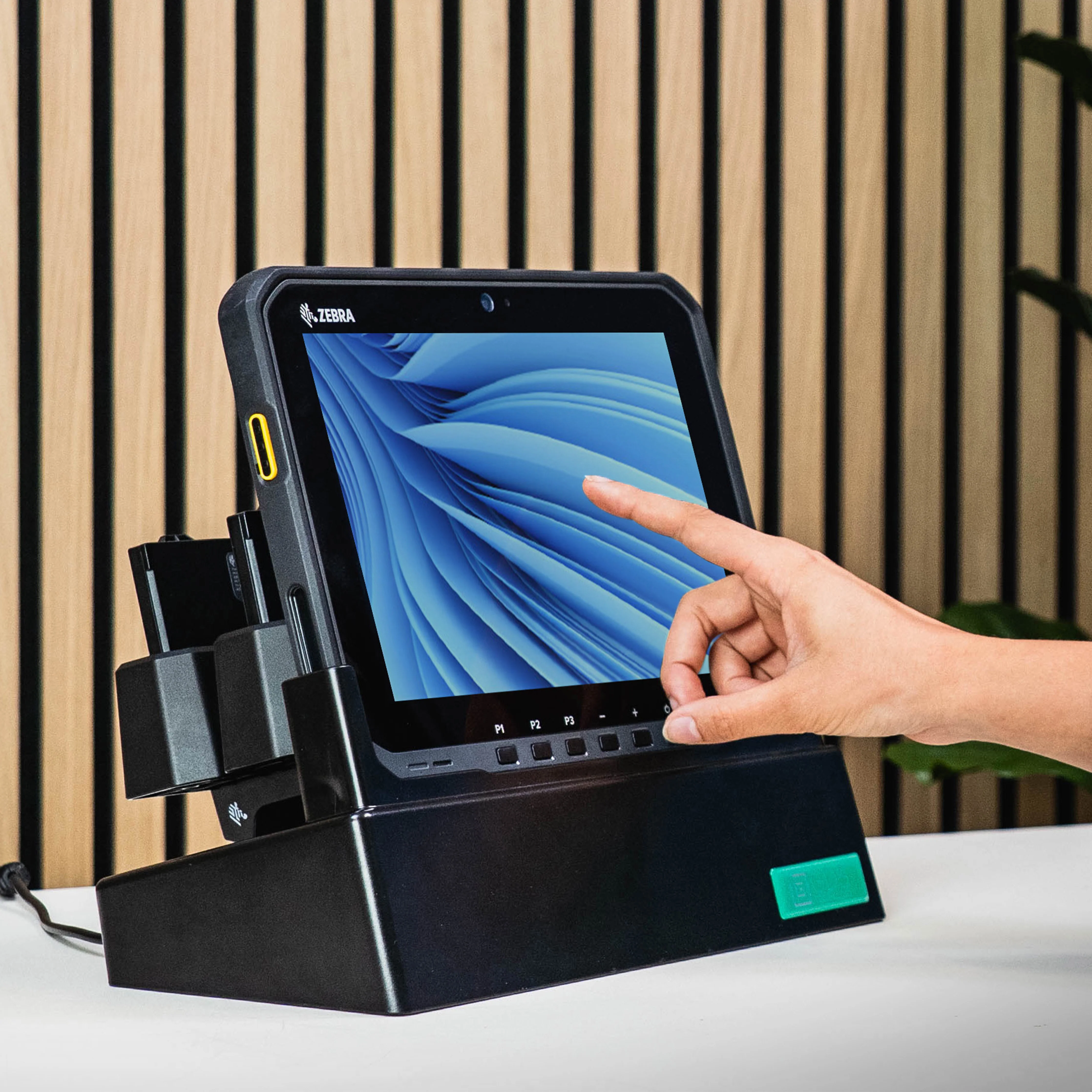 RAMĀ® Desktop Dock for Zebra ET6x with USB & RJ45 Support - Image 8