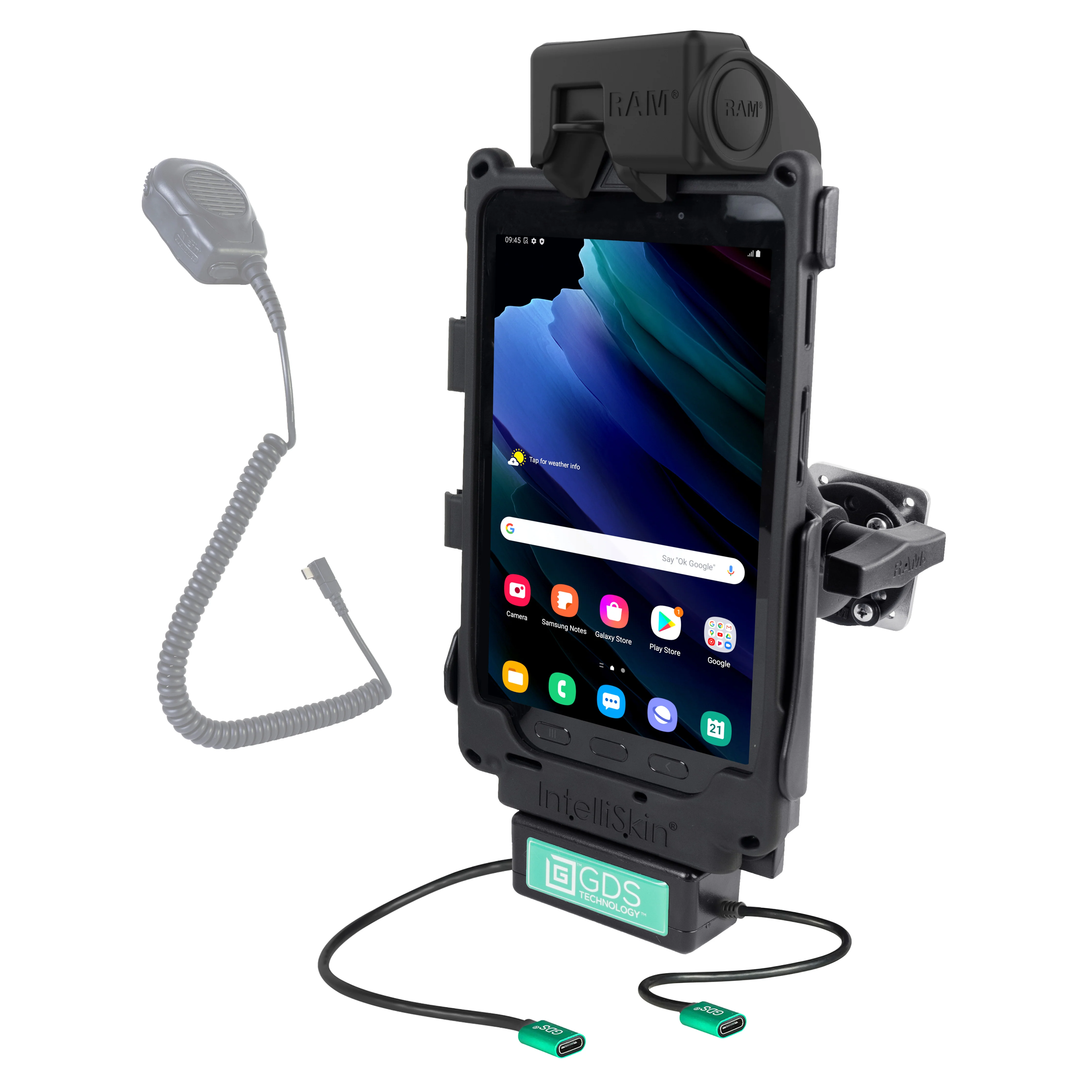GDS® Uni-Conn™ Vehicle Bundle + Single USB-C for Samsung Tab Active3