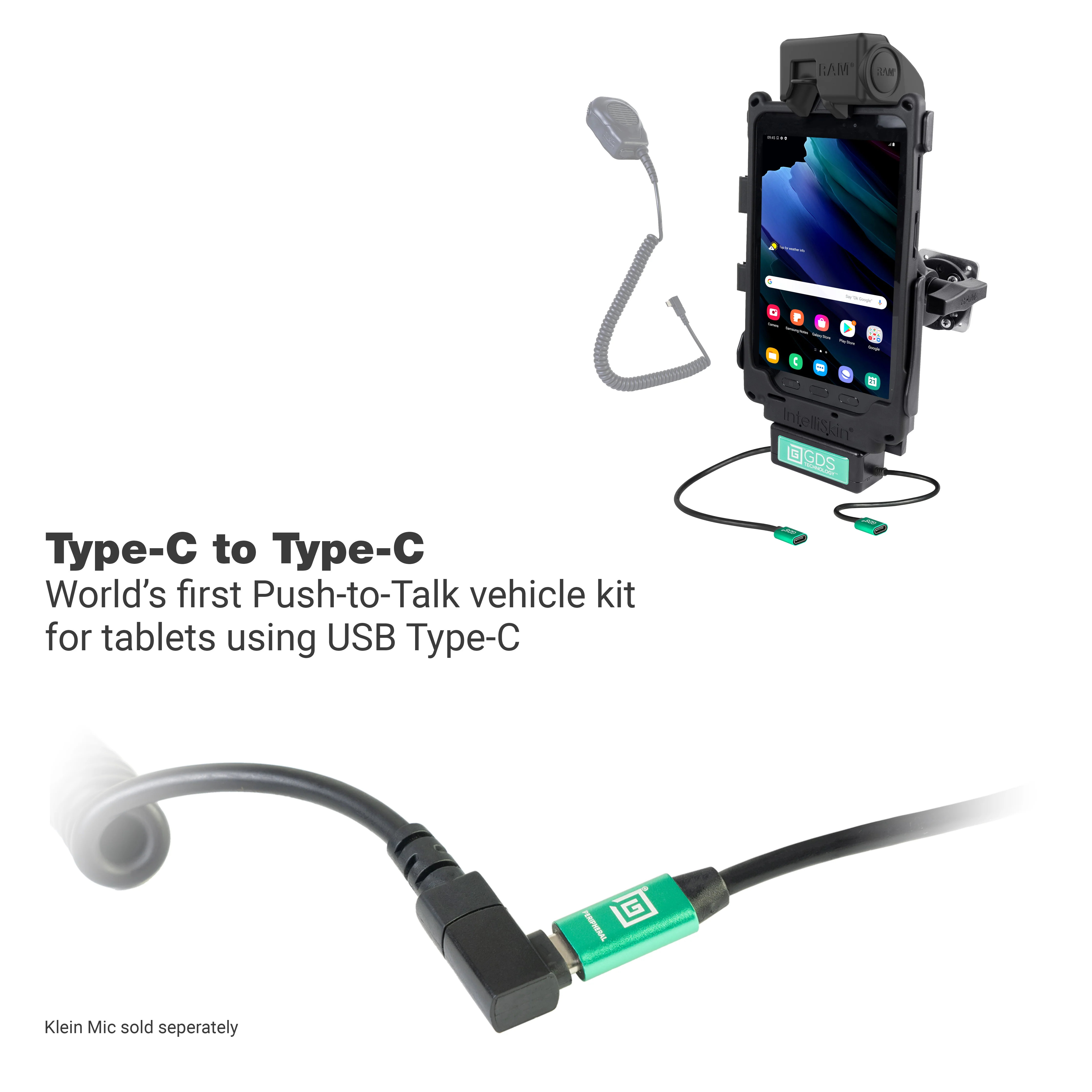 GDS® Uni-Conn™ Vehicle Bundle + Single USB-C for Samsung Tab Active3 - Image 2