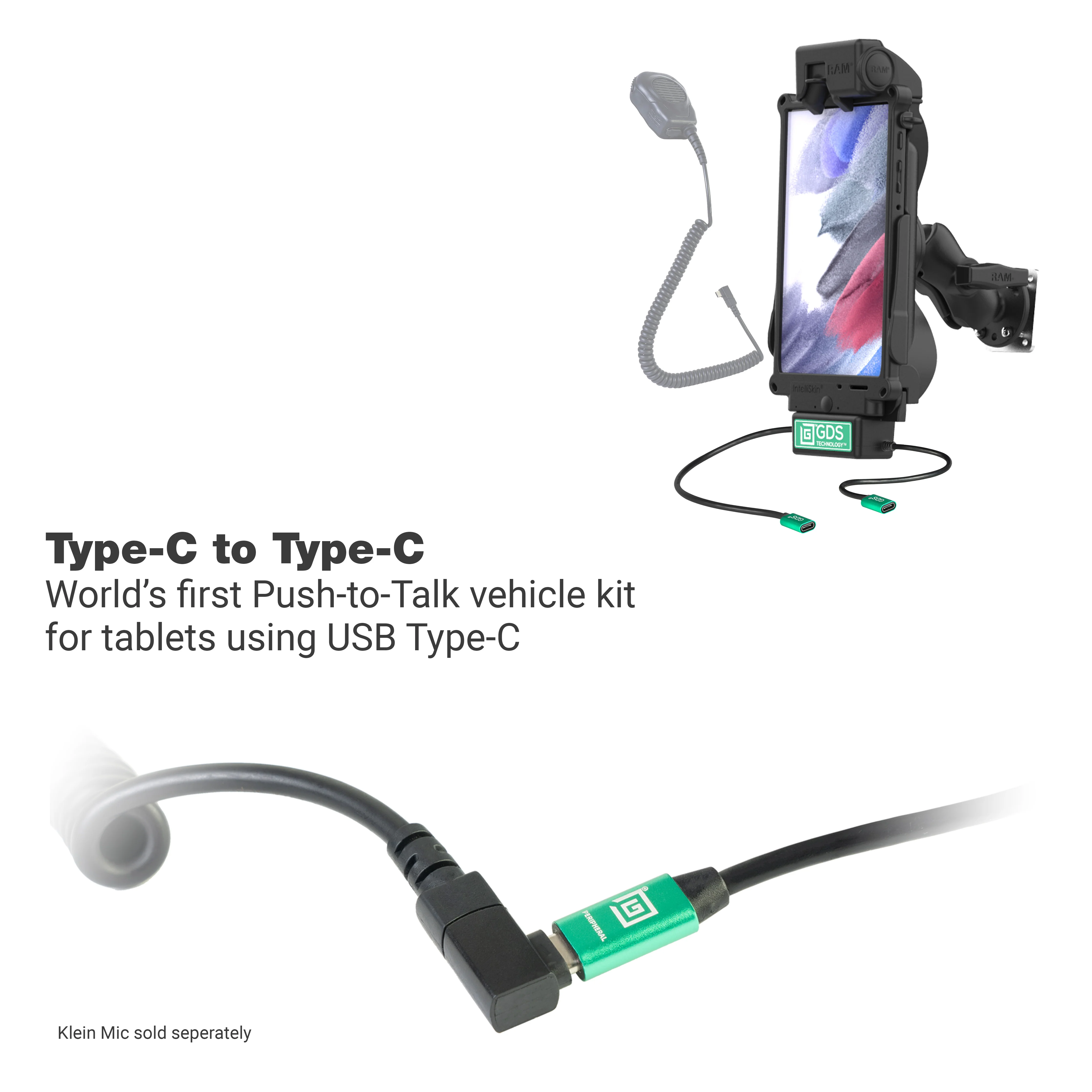 GDS® Uni-Conn™ Vehicle Bundle + Single USB-C for Samsung Tab A7 Lite 8.7 - Image 2
