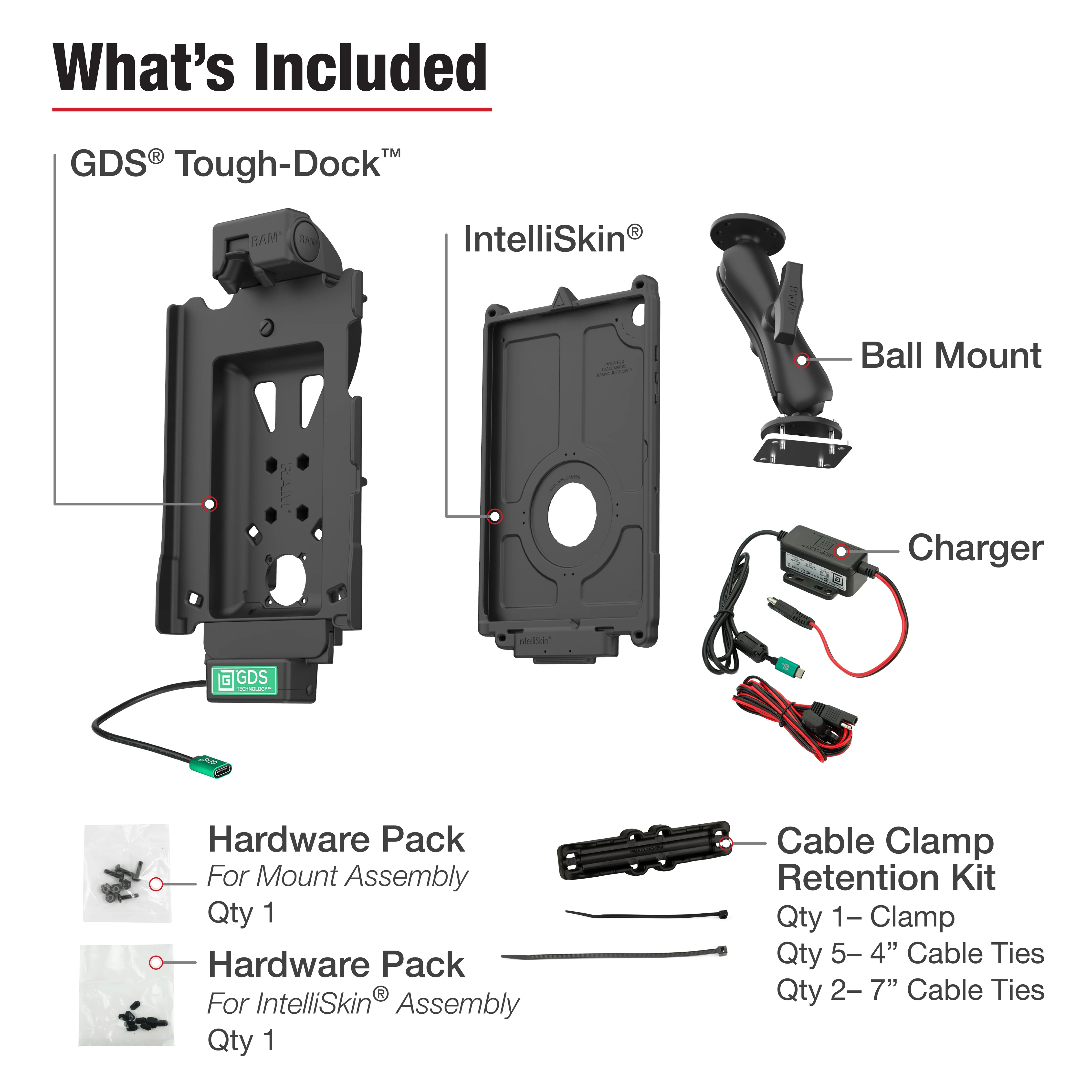 GDS® Tough-Dock⢠Vehicle Bundle for Samsung Tab A9+ - Image 4
