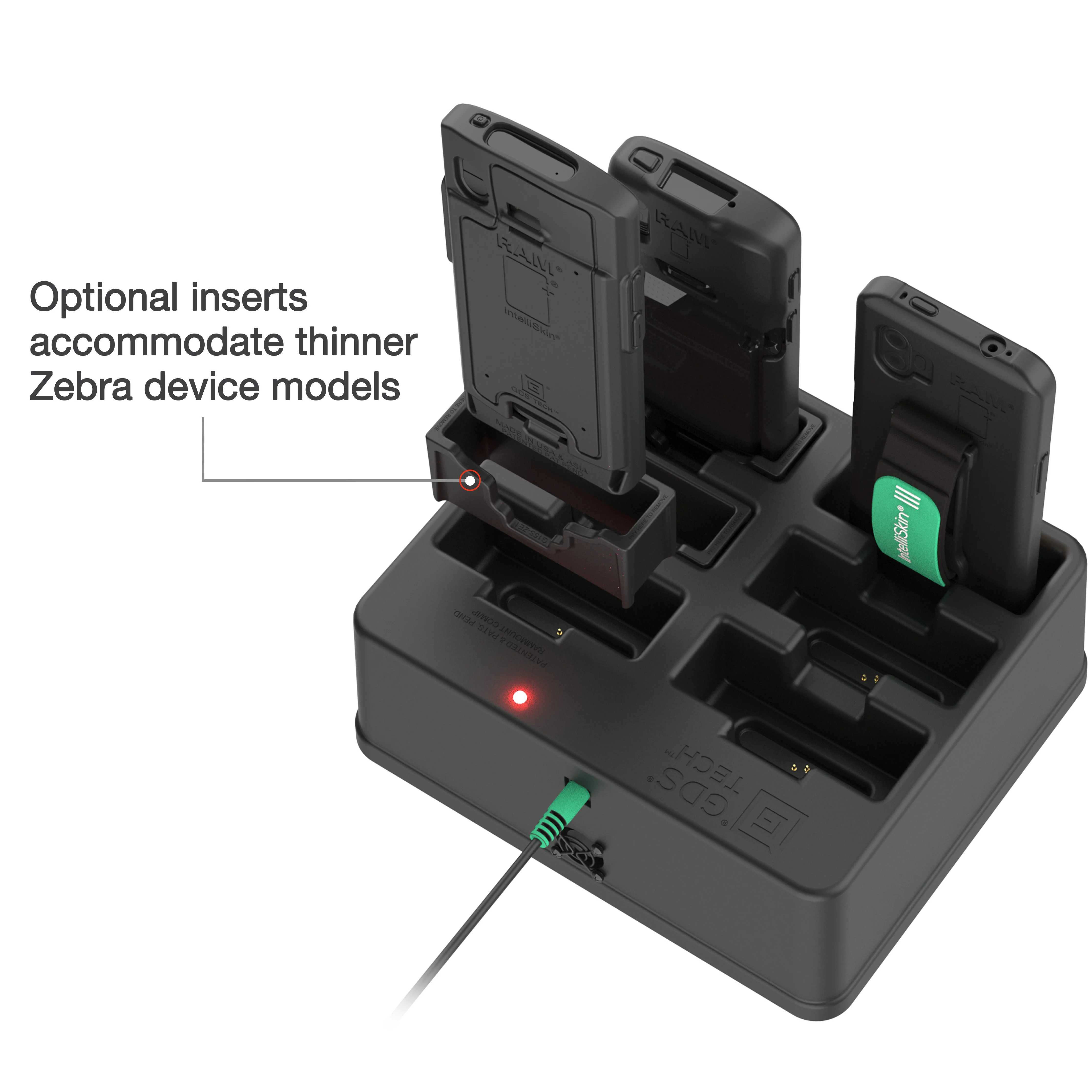 GDSĀ® 6-Port Powered Dock for Handhelds with IntelliSkinĀ® - Image 3