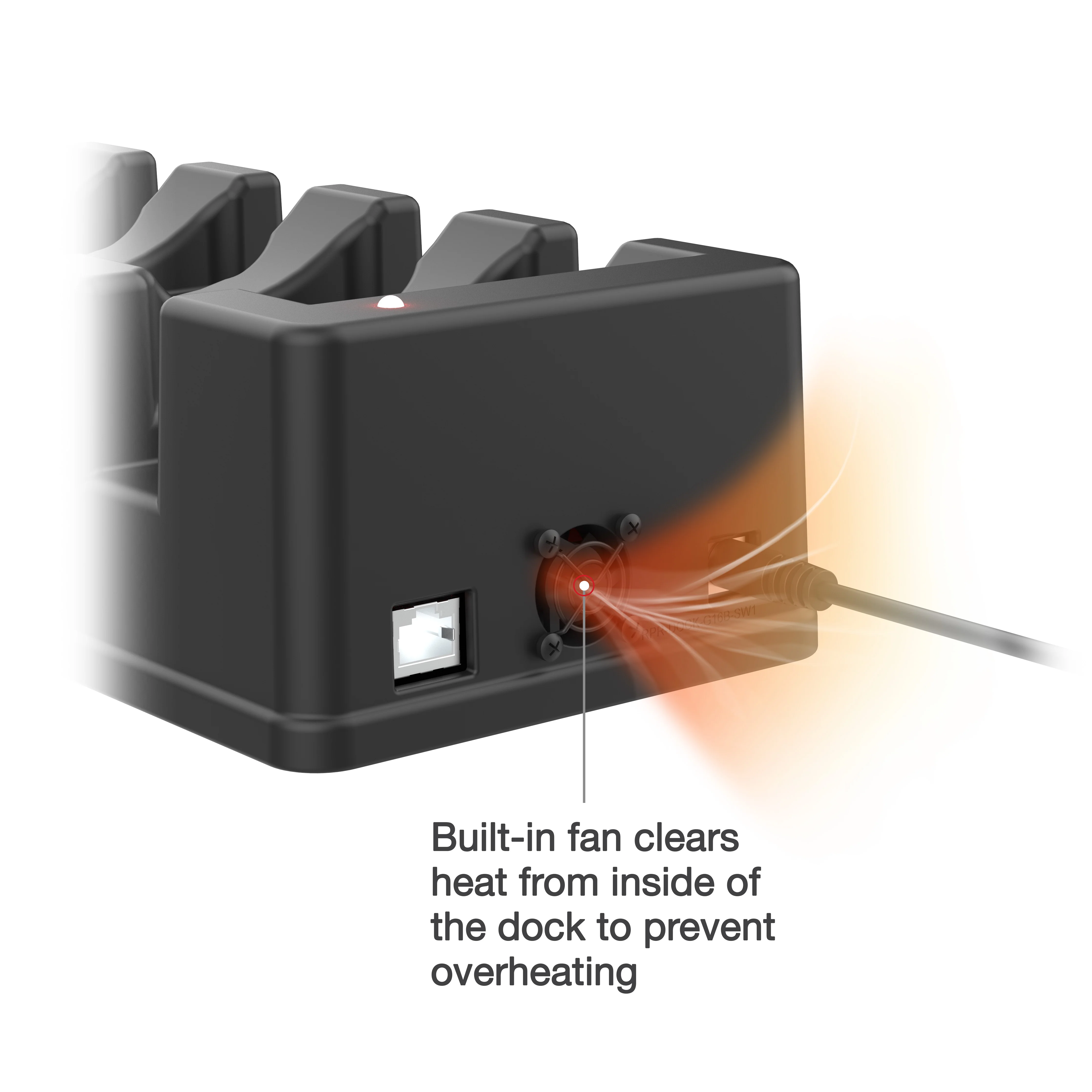 GDSĀ® 6-Port Power + Single RJ45 Dock for Tablets with IntelliSkinĀ® - Image 4