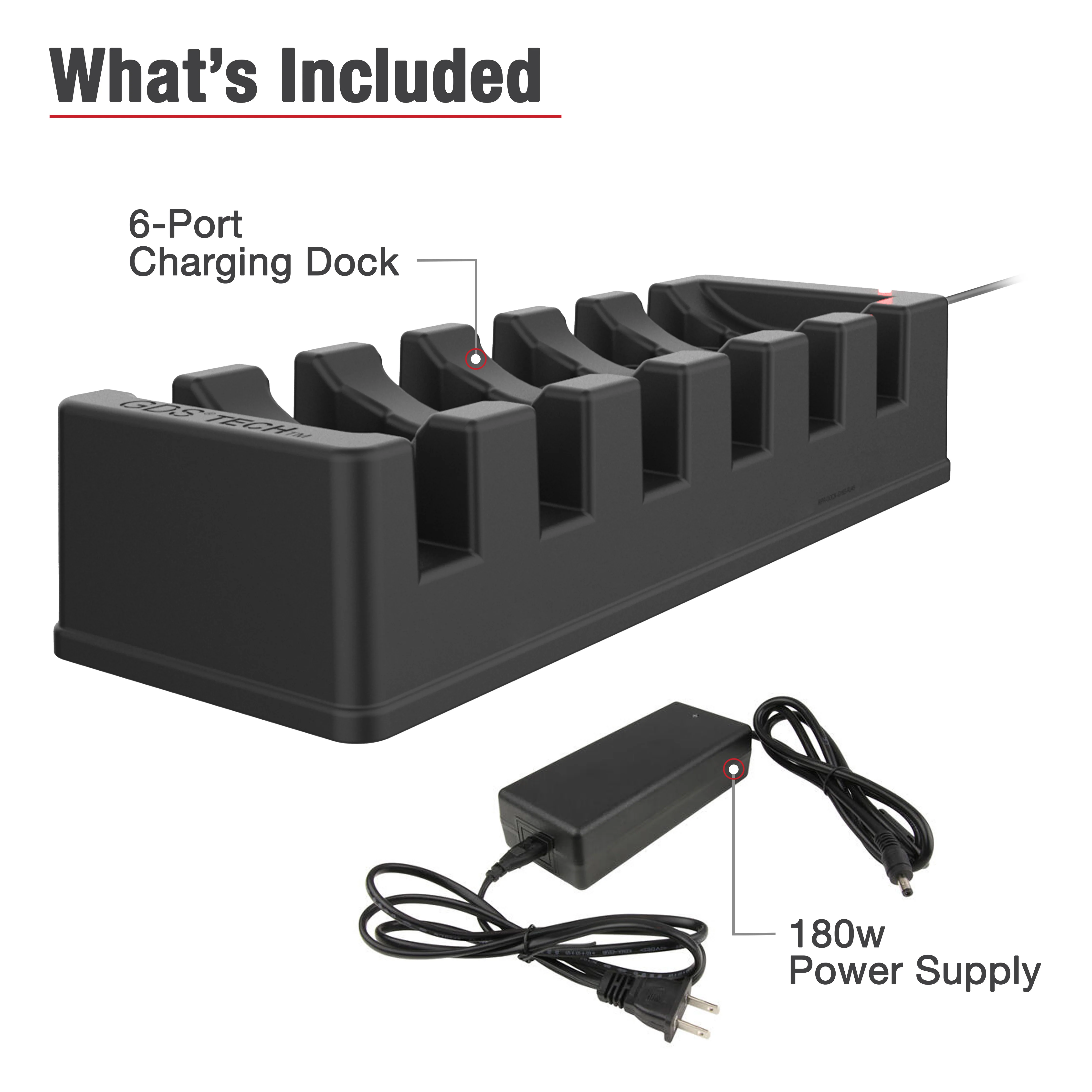 GDSĀ® 6-Port Powered Dock for Tablets with IntelliSkinĀ® - Image 4