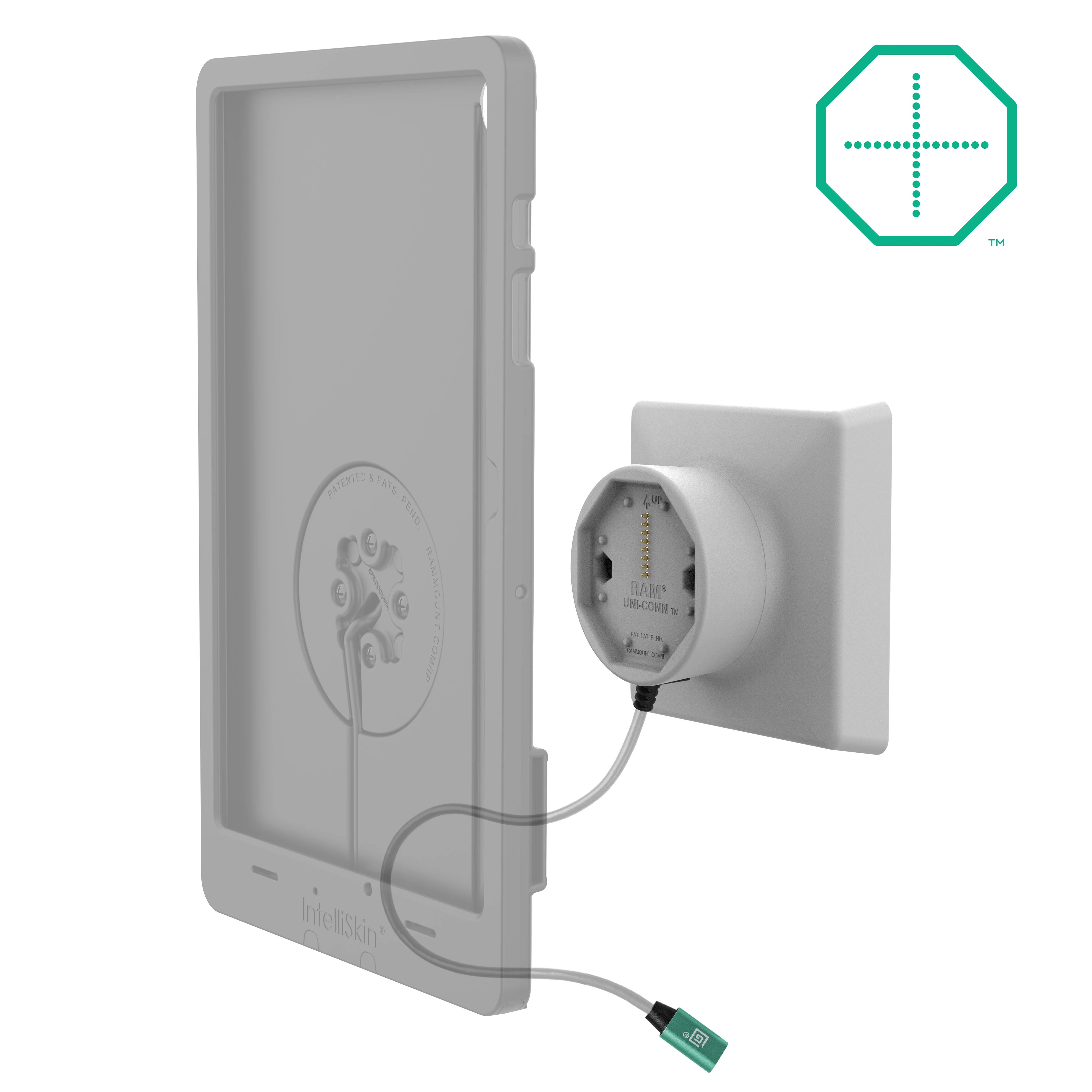 GDS® Uni-Conn⢠Powered Dock with USB-C & VESA Adapter - Gray - Image 2