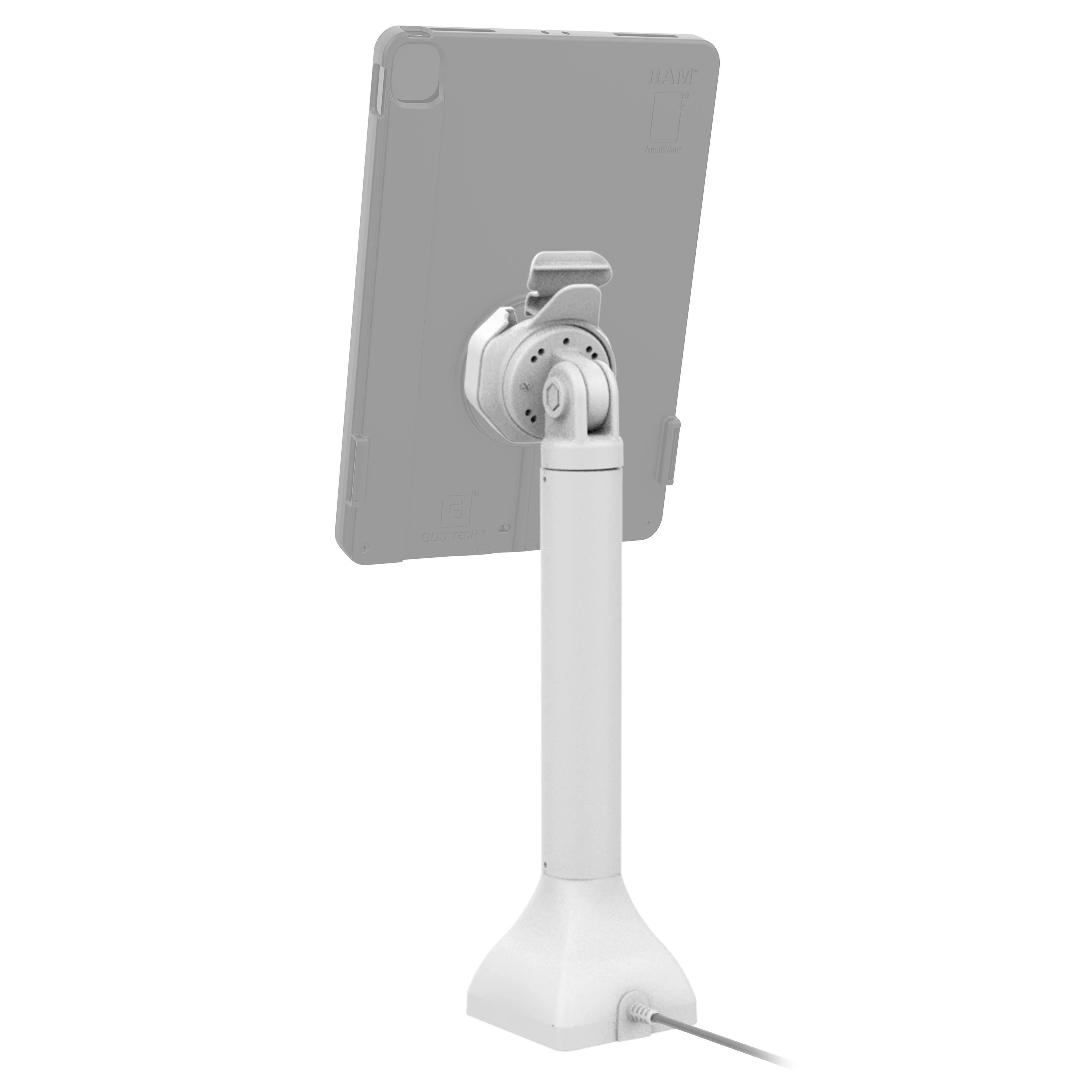GDS® Uni-Conn⢠Powered 14" Pedestal Dock with PoE - Gray - Image 3