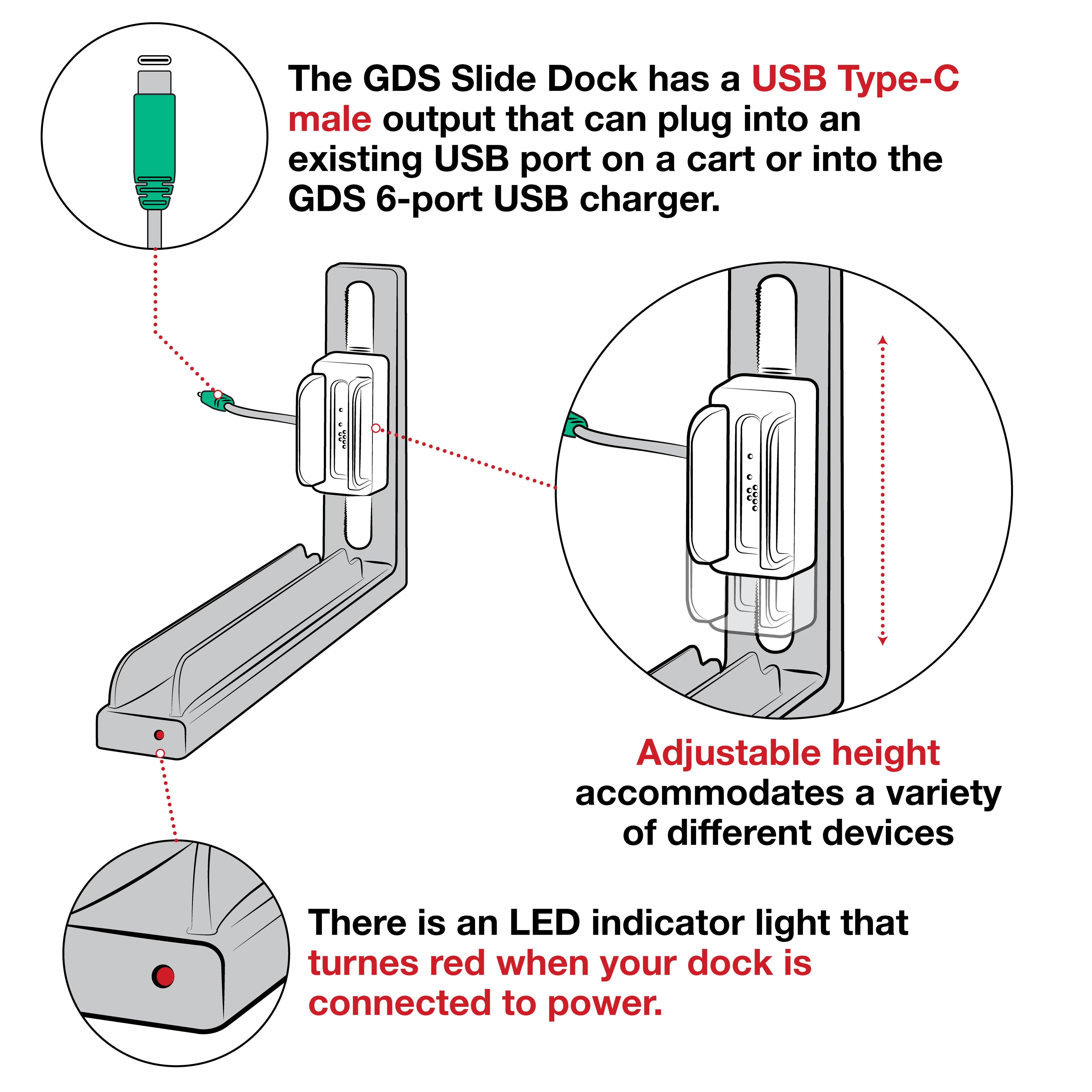 GDS® Slide Dock⢠with Power Delivery & Magnetic Base - Image 6