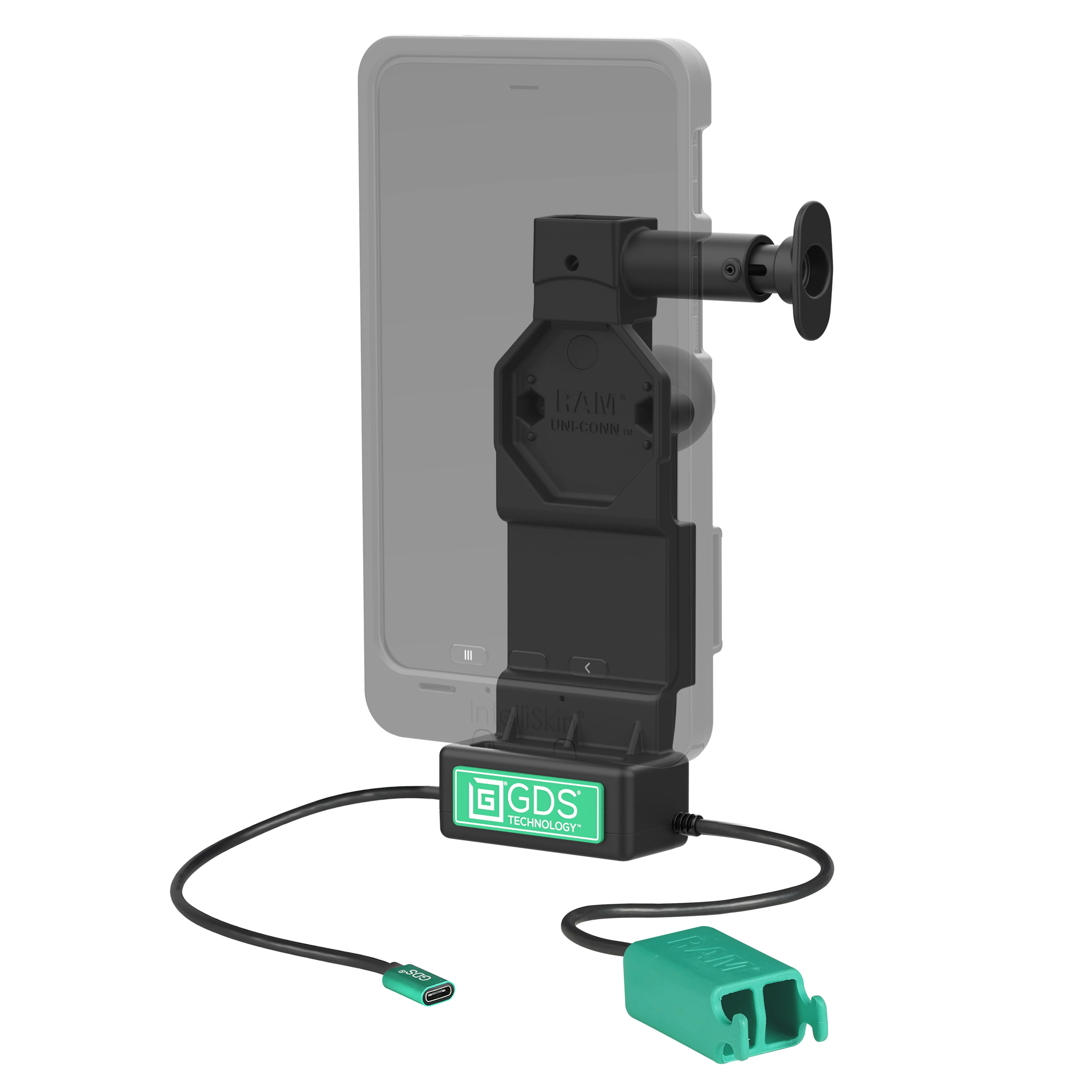 GDS® Uni-Conn™ Dock + Dual USB-A with Release Button - Image 2