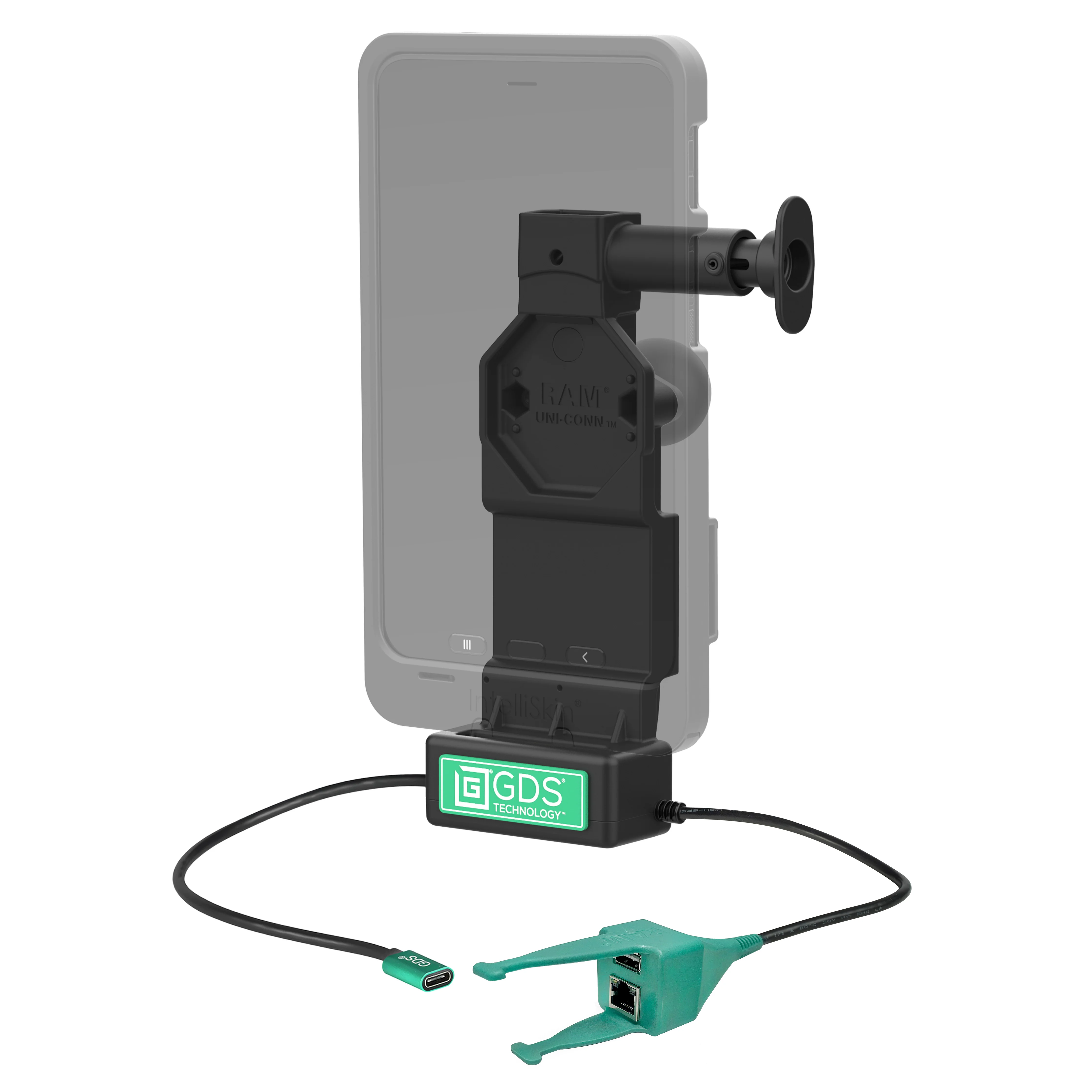 GDS® Uni-Conn⢠Dock + USB-A & RJ45 with Release Button - Image 2