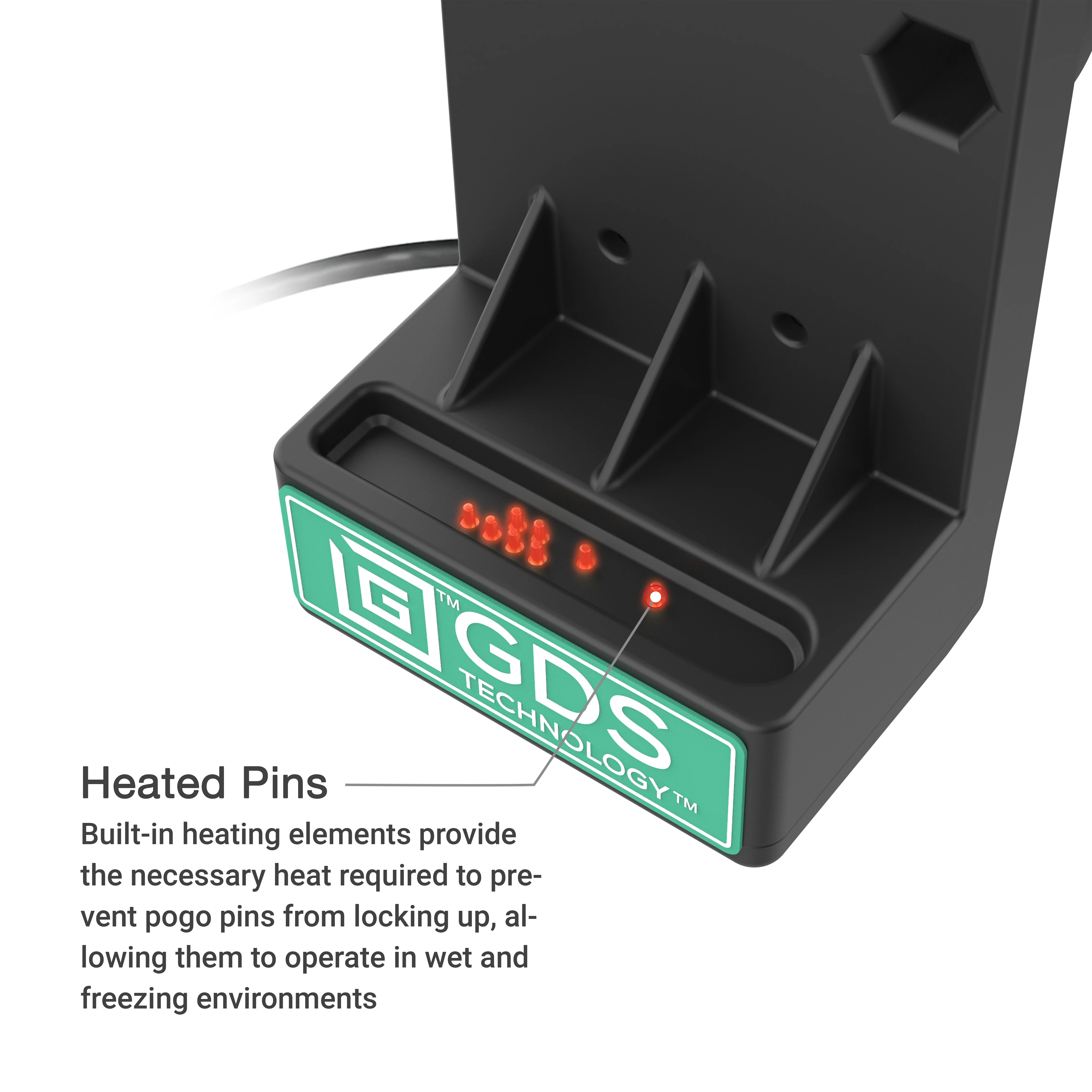 GDS® Uni-Conn™ Spring Loaded Powered Dock - Heated Pins - Image 3