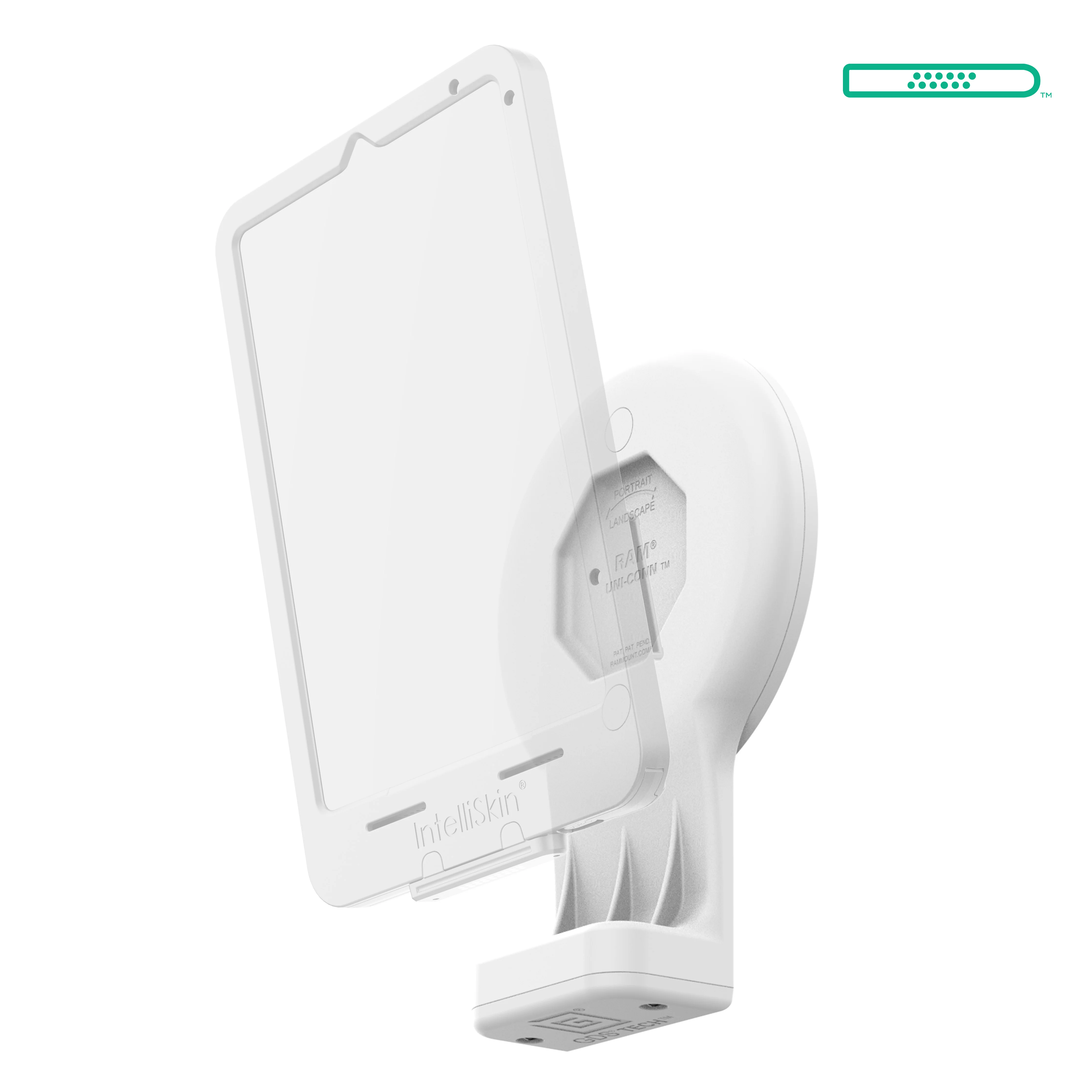 GDS® Uni-Conn™ Wall Dock with Magnetic Receiver & PoE - Gray - Image 2