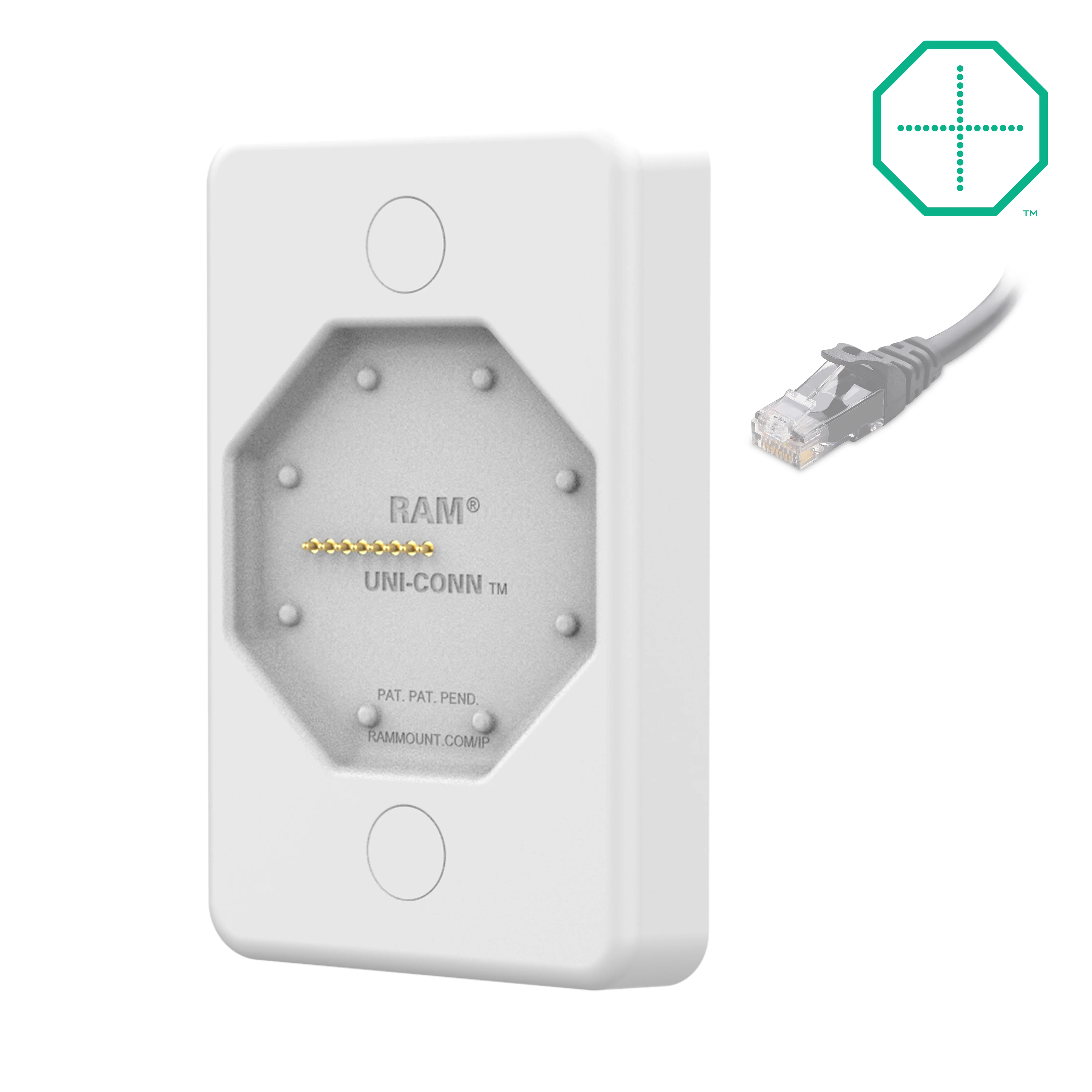 GDS® Uni-Conn⢠Powered Wall Dock with PoE - Gray