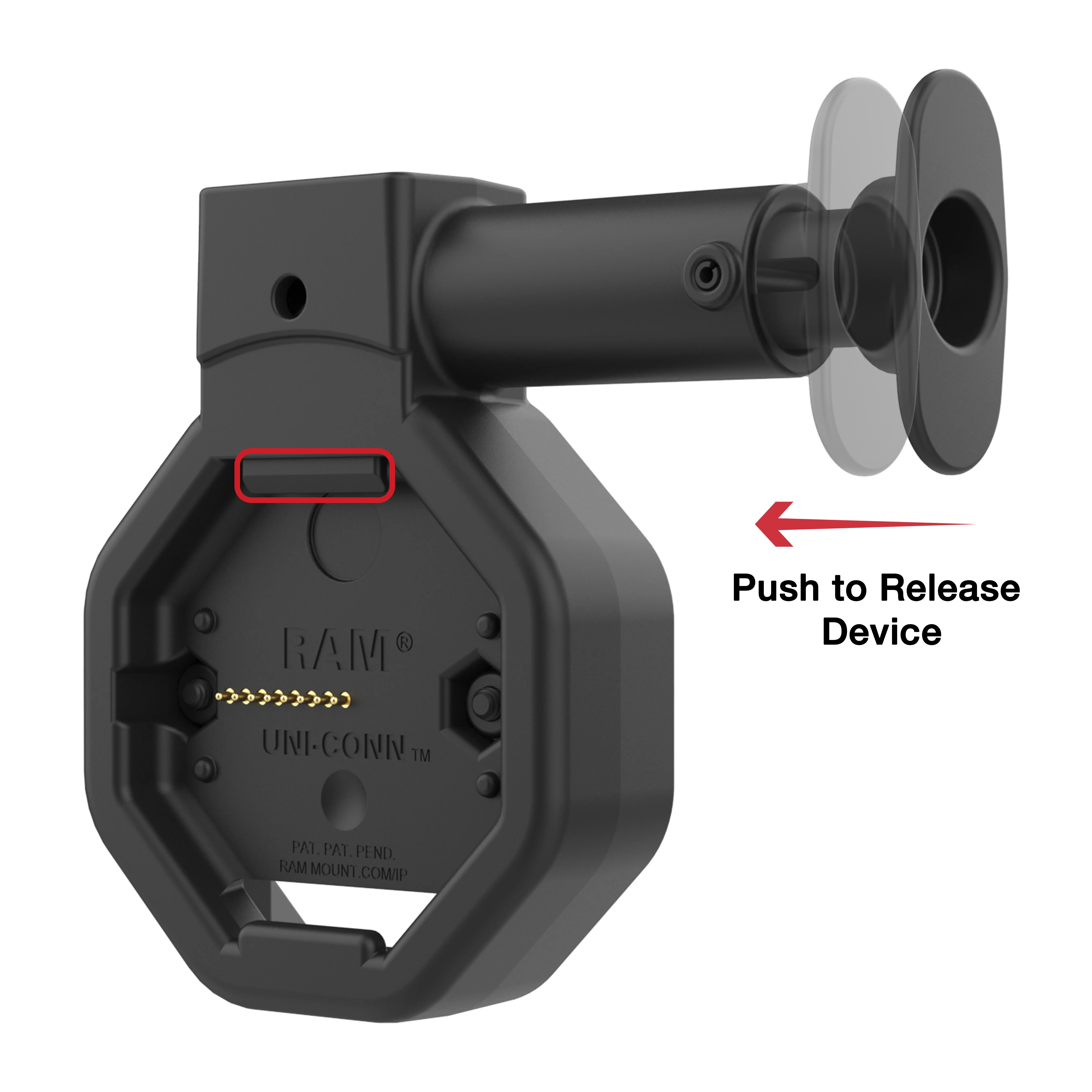 GDS® Uni-Conn™ Powered Wall Dock with PoE & Release Button - Image 3
