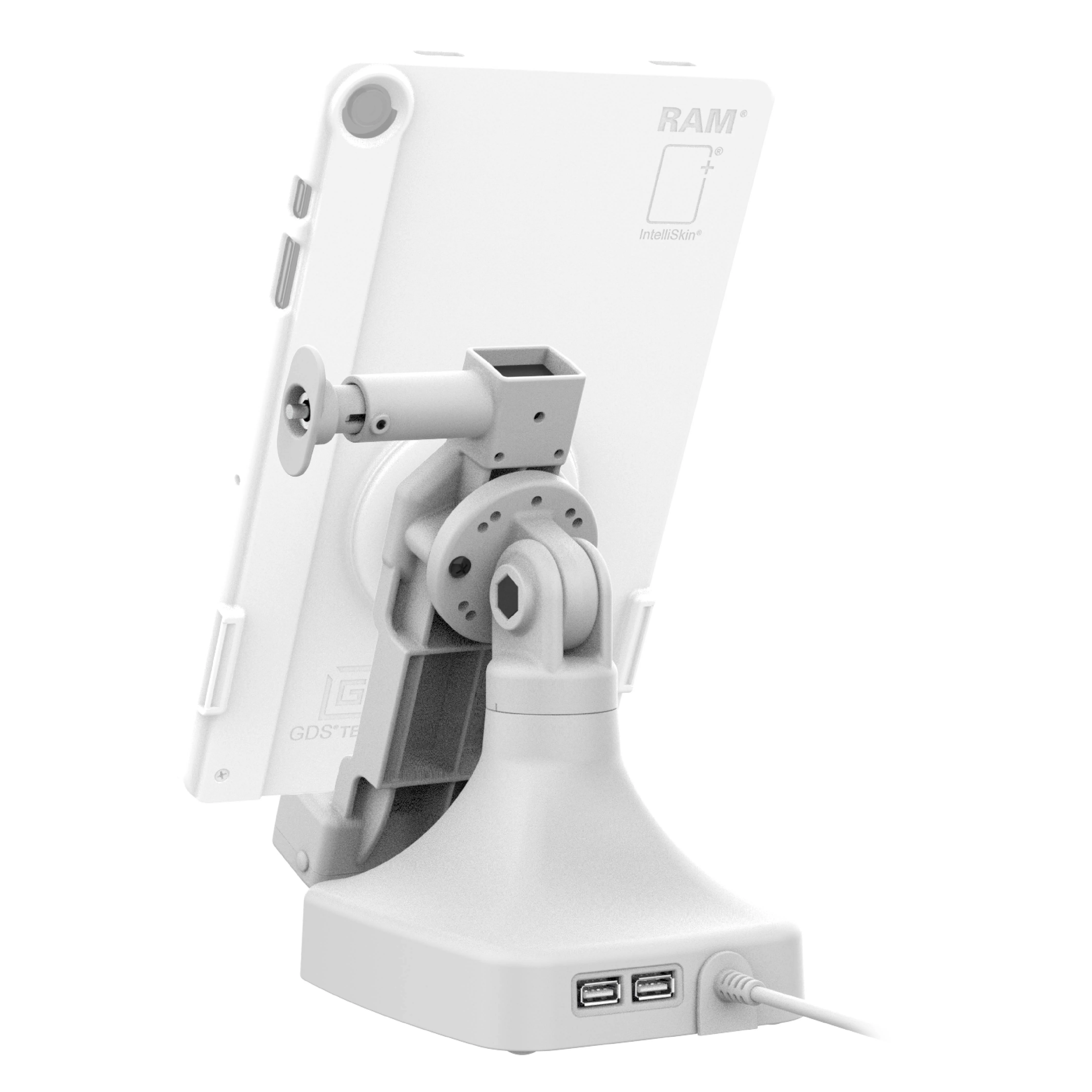 GDS® Uni-Conn™ Locking Tilt & Swivel Dock with USB-C + Data - Gray - Image 4