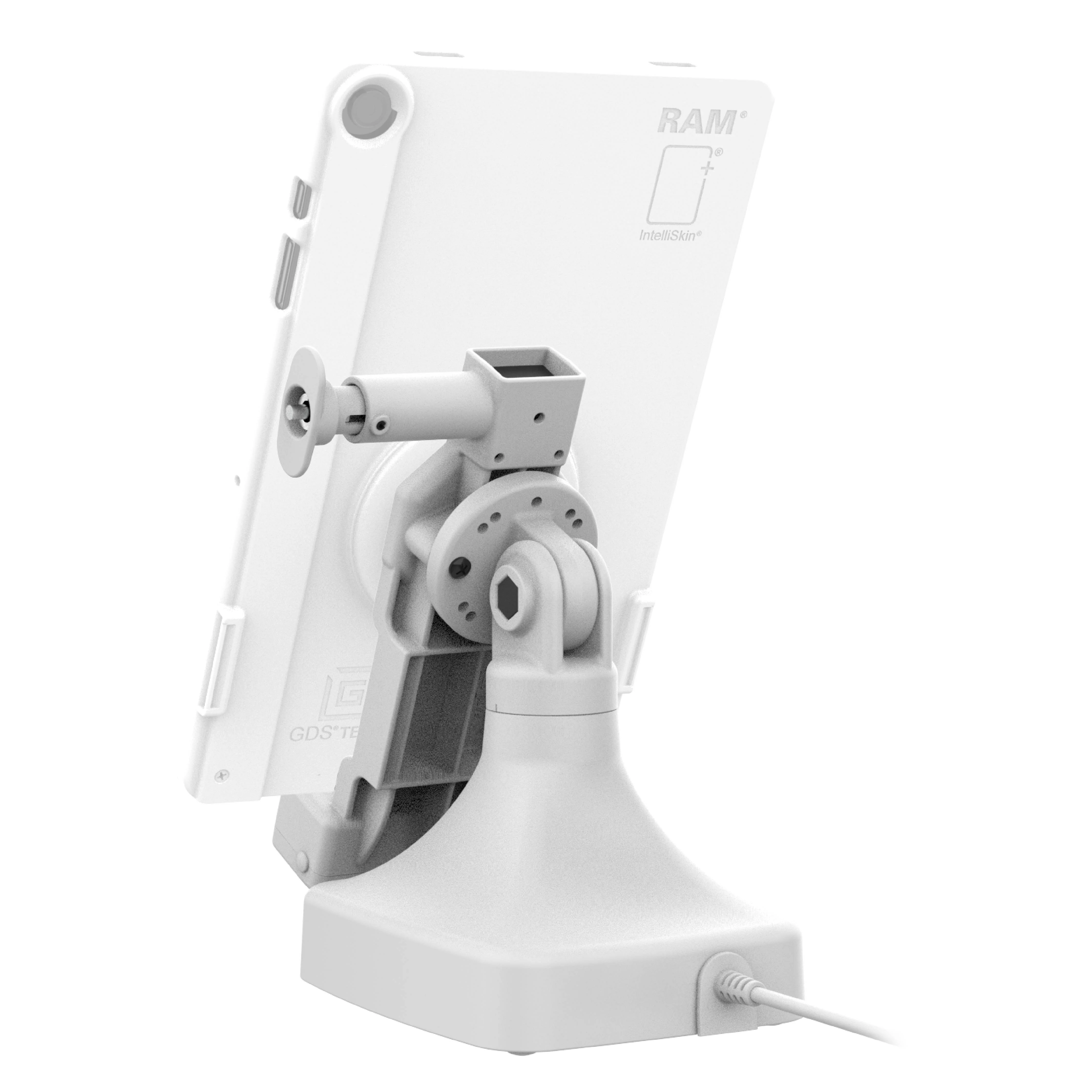 GDS® Uni-Conn™ Locking Tilt & Swivel Dock with PoE - Gray - Image 4