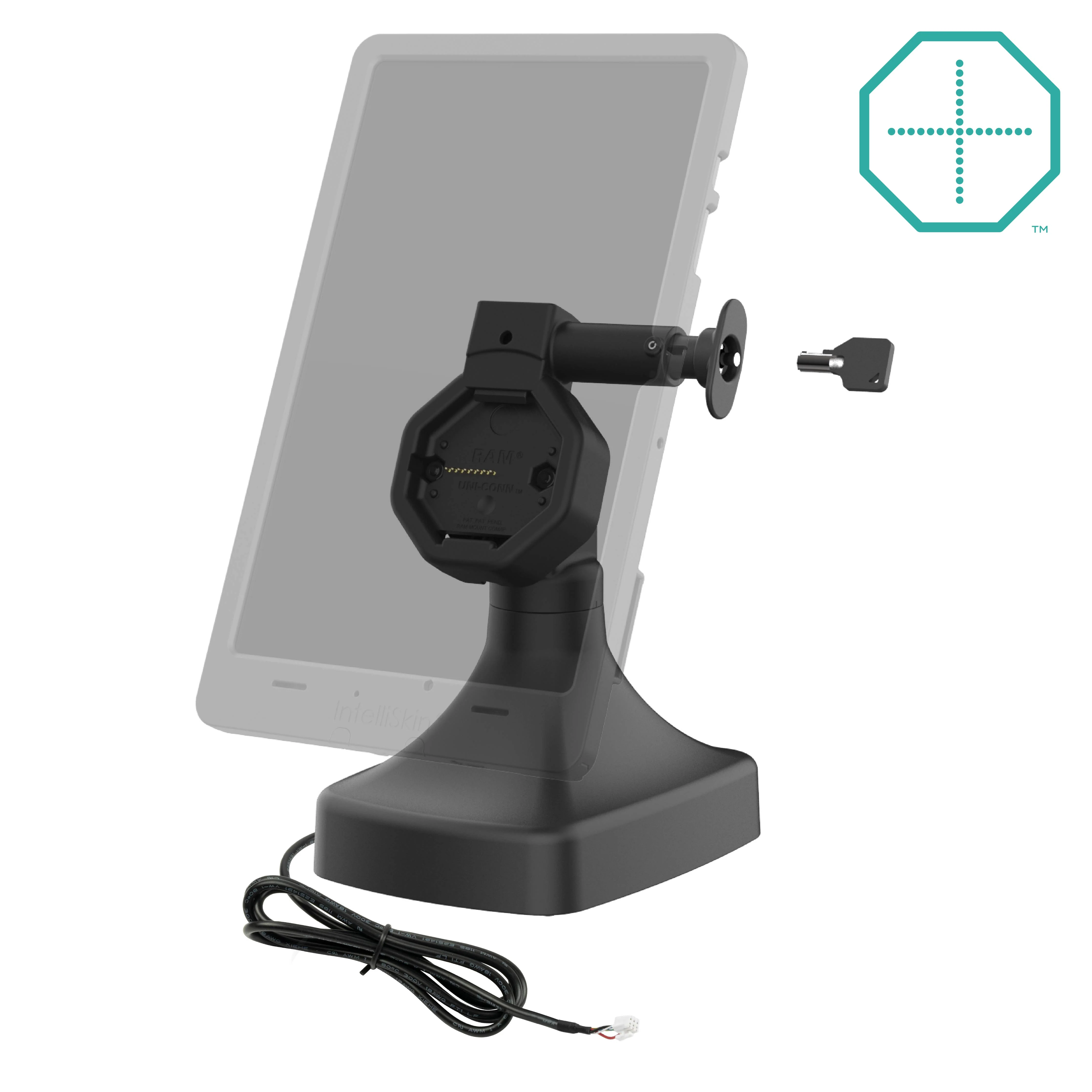 GDS® Uni-Conn⢠Powered Locking Tilt & Swivel Dock with PoE - Image 2