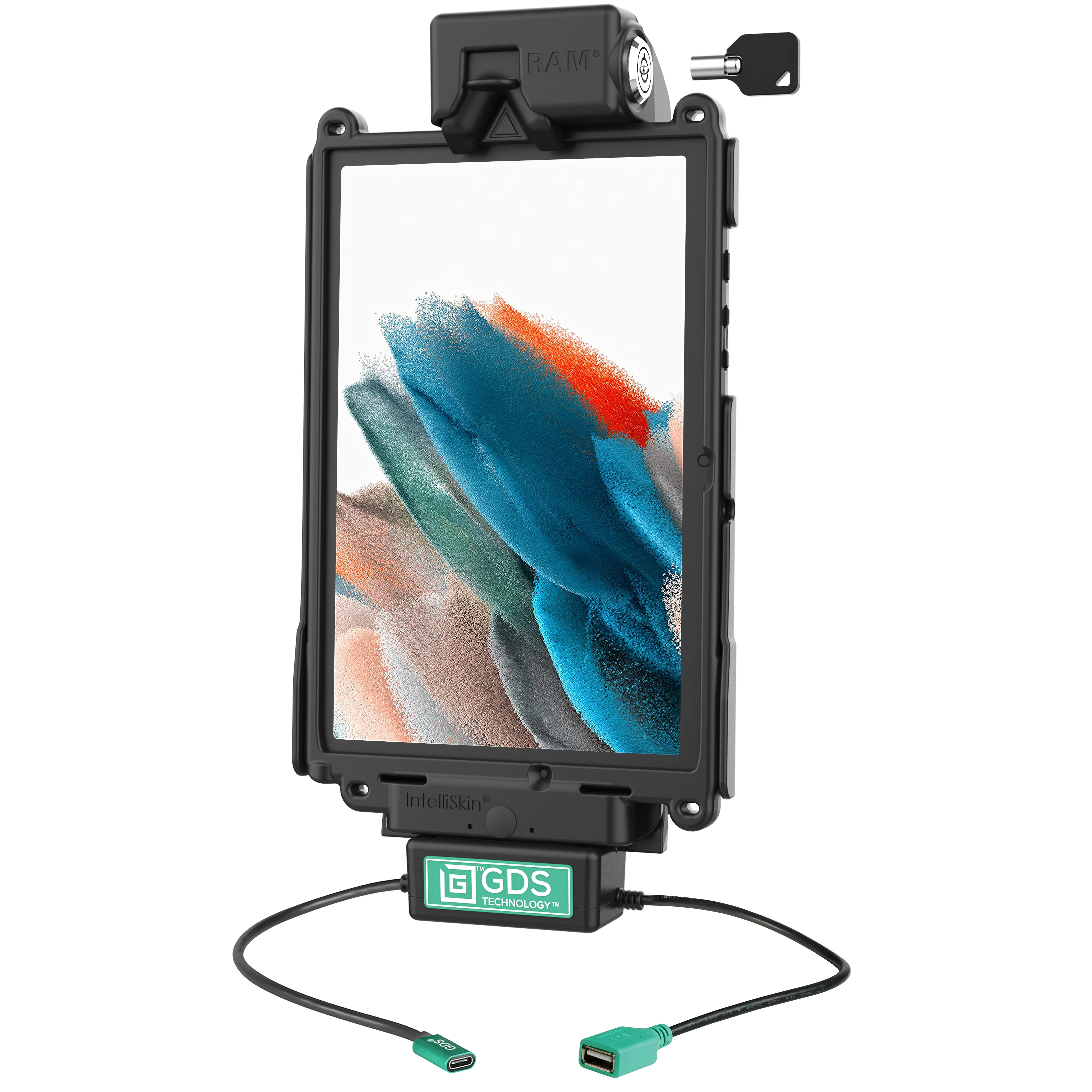 Locking GDS® Tough-Dock⢠+ Single USB-A for Samsung Tab A8 10.5" SM-X200