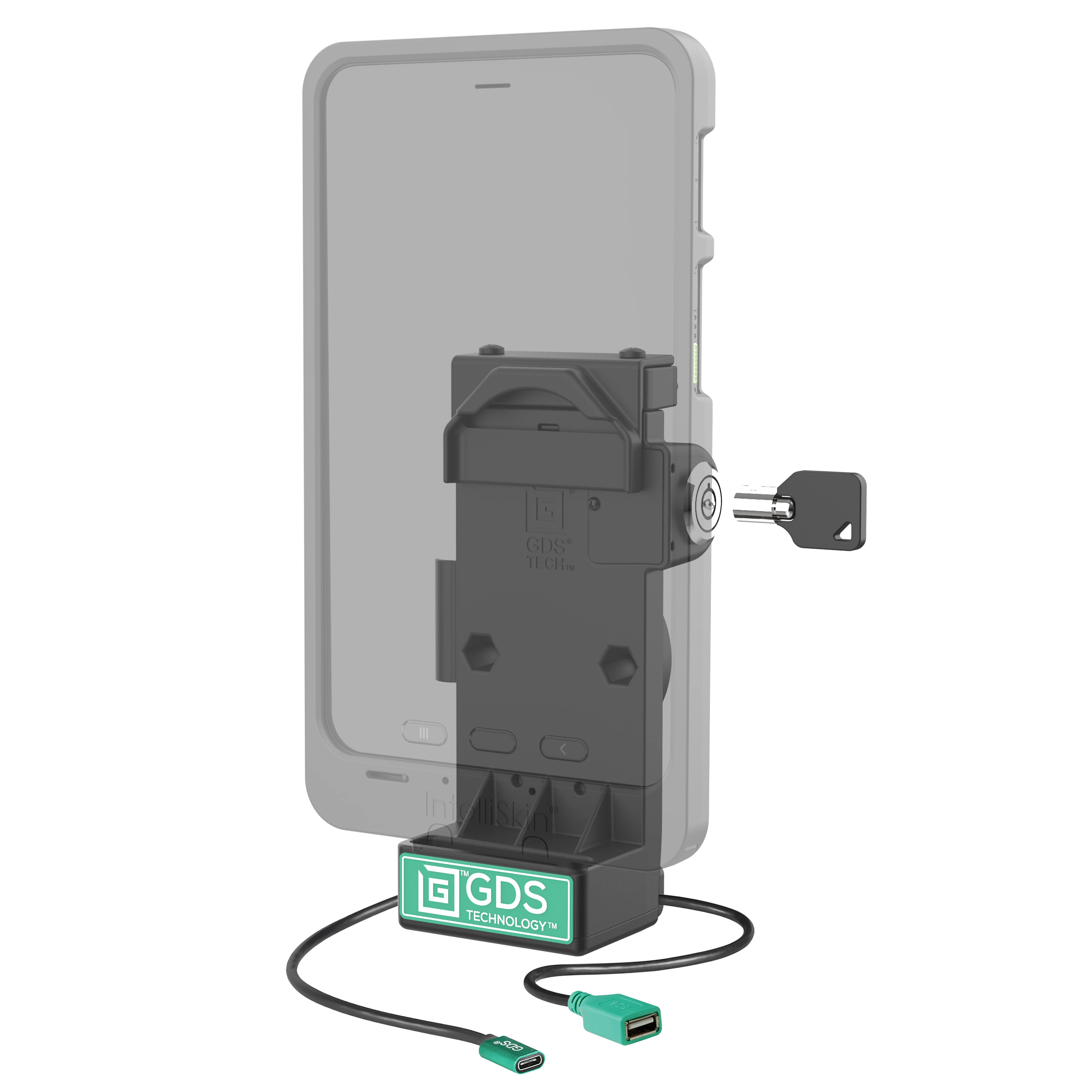 GDS® Uni-Conn™ Locking Spring Loaded Power + Single USB-A Dock - Image 2