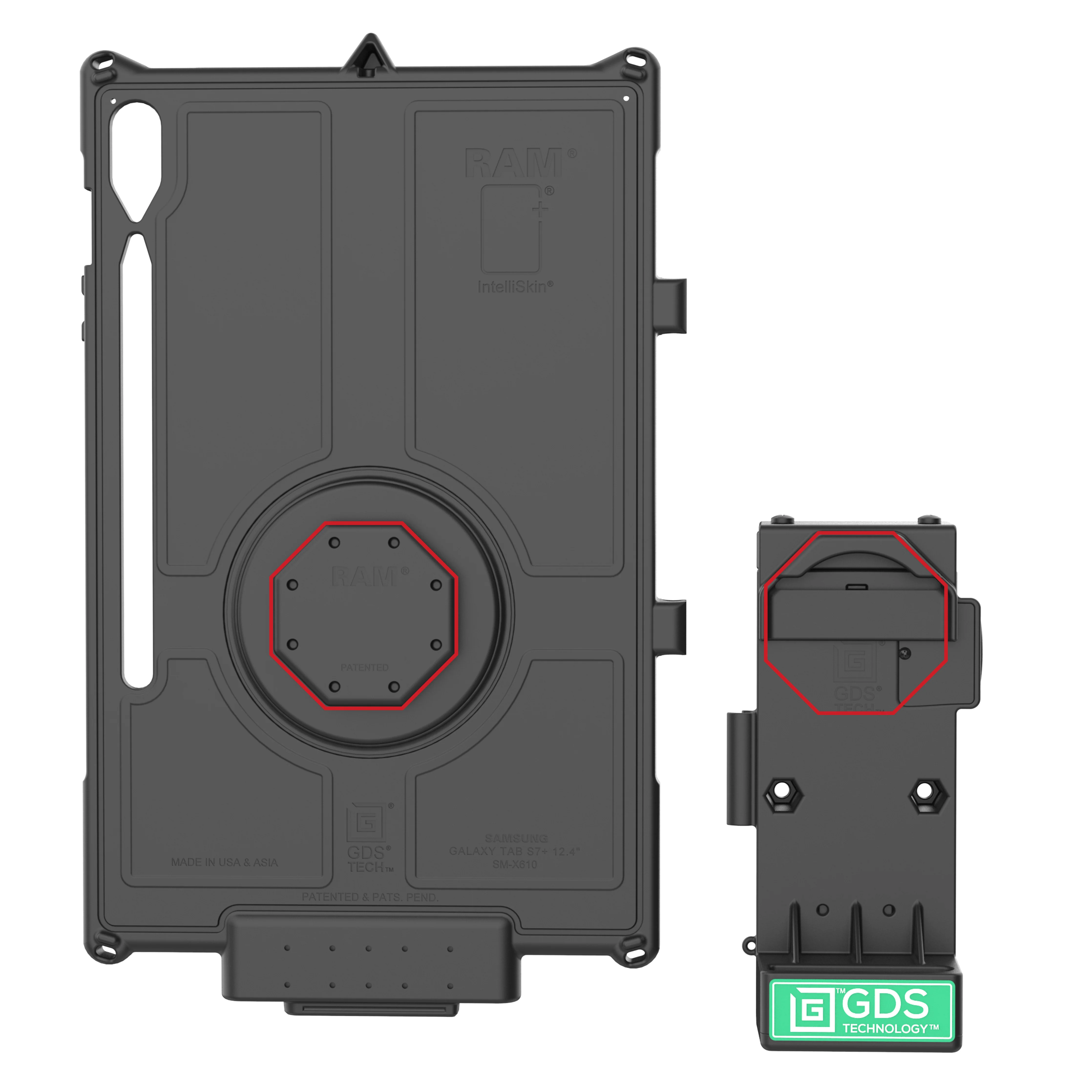 GDS® Uni-Conn™ Locking Spring Loaded Power + Single USB-A Dock - Image 4