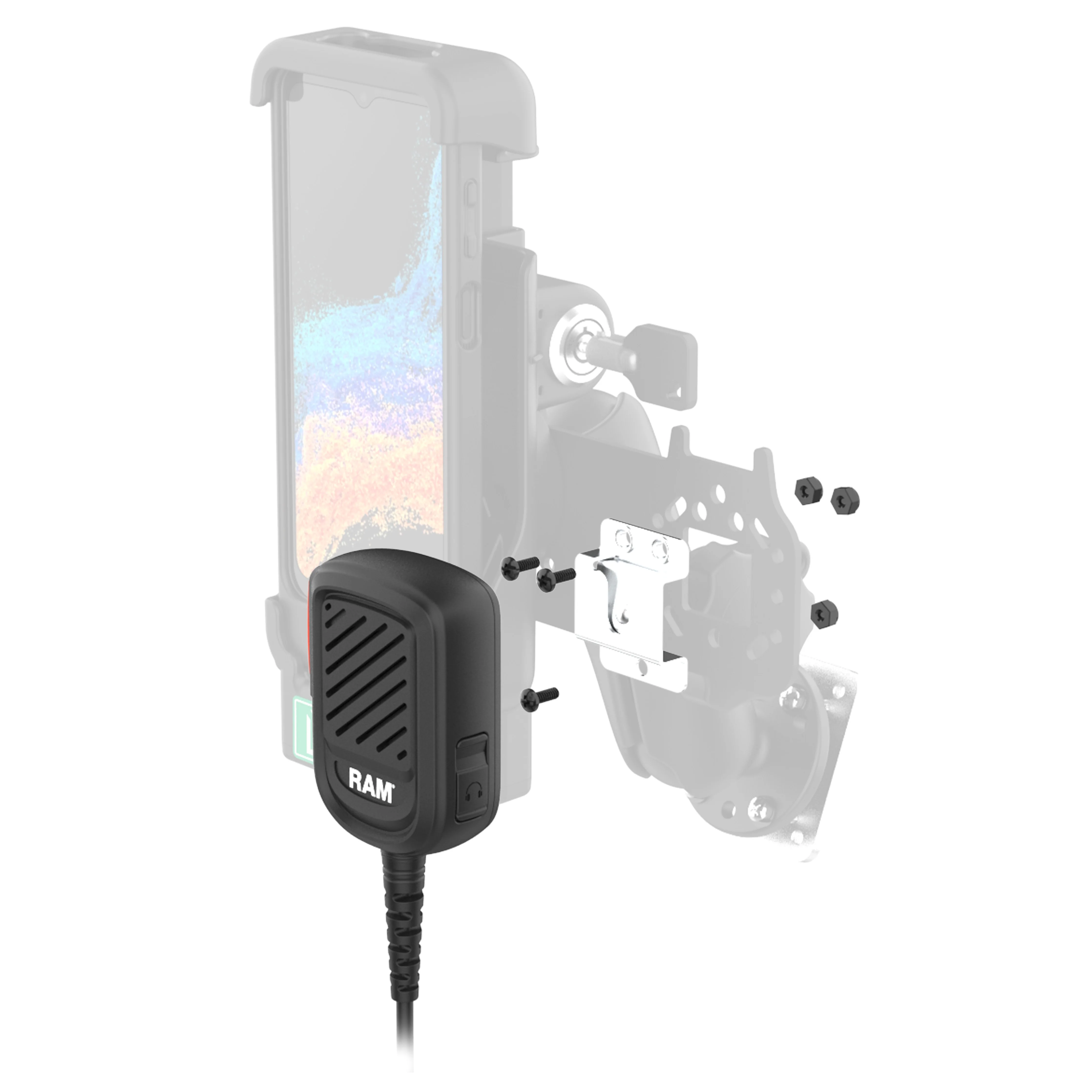 GDSĀ® Locking PTT Speaker Mic Kit for XCover7 Pro/6 Pro - Kodiak - Image 4