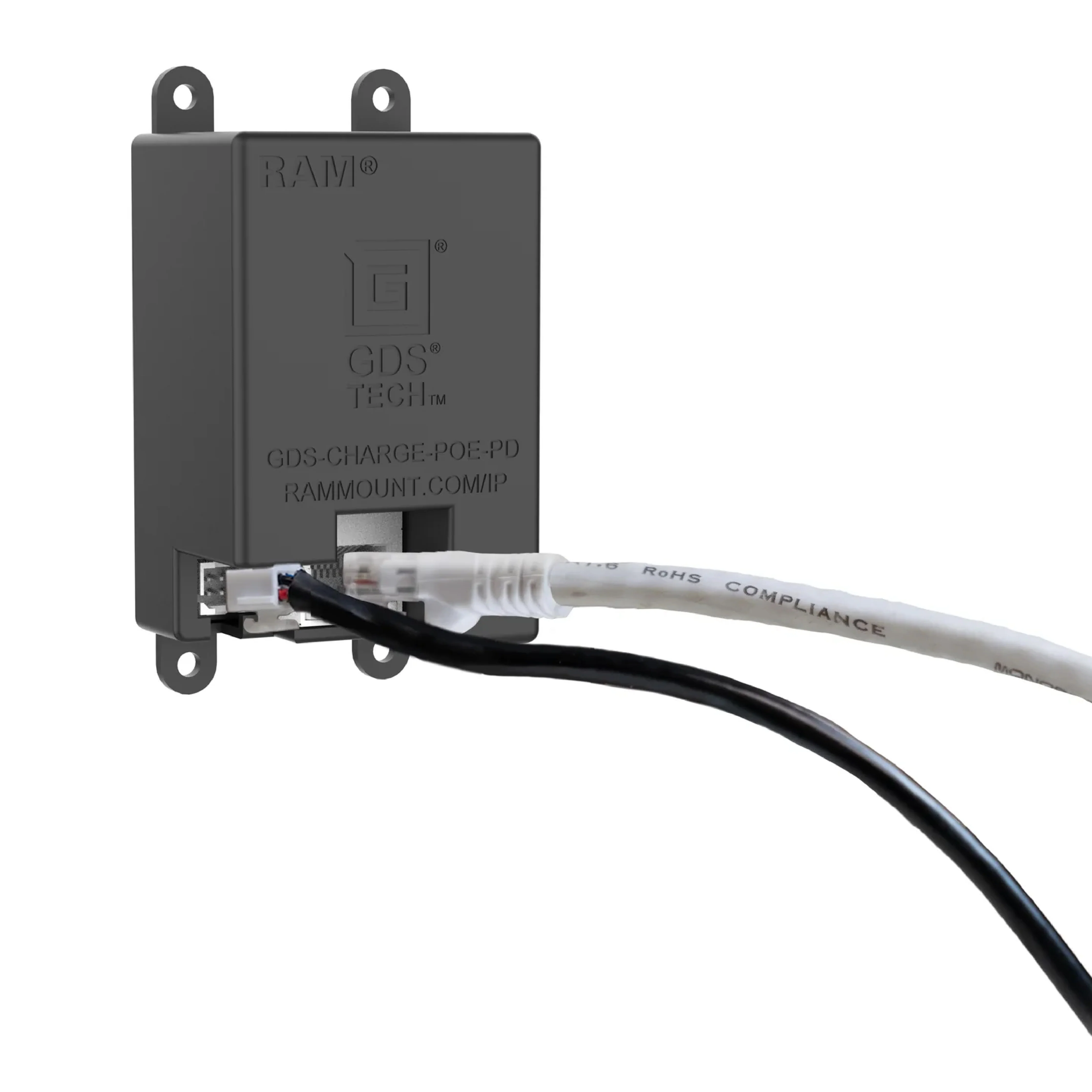GDS® Uni-Conn™ Powered Locking Wall Dock with PoE - Gray - Image 4