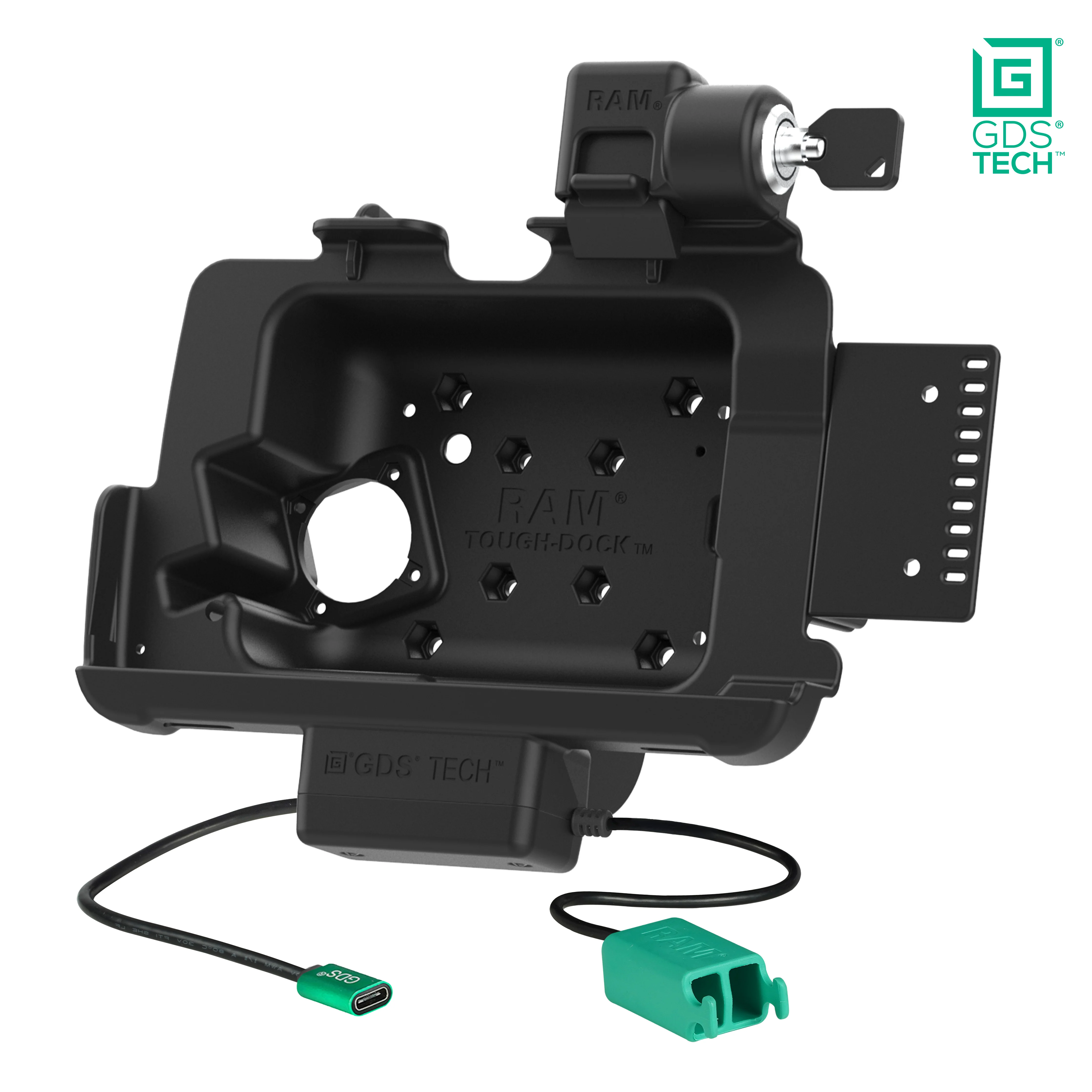 Locking GDS® Dock + Dual USB for Zebra ET401 & ET4x 8" with IntelliSkin® - Image 2
