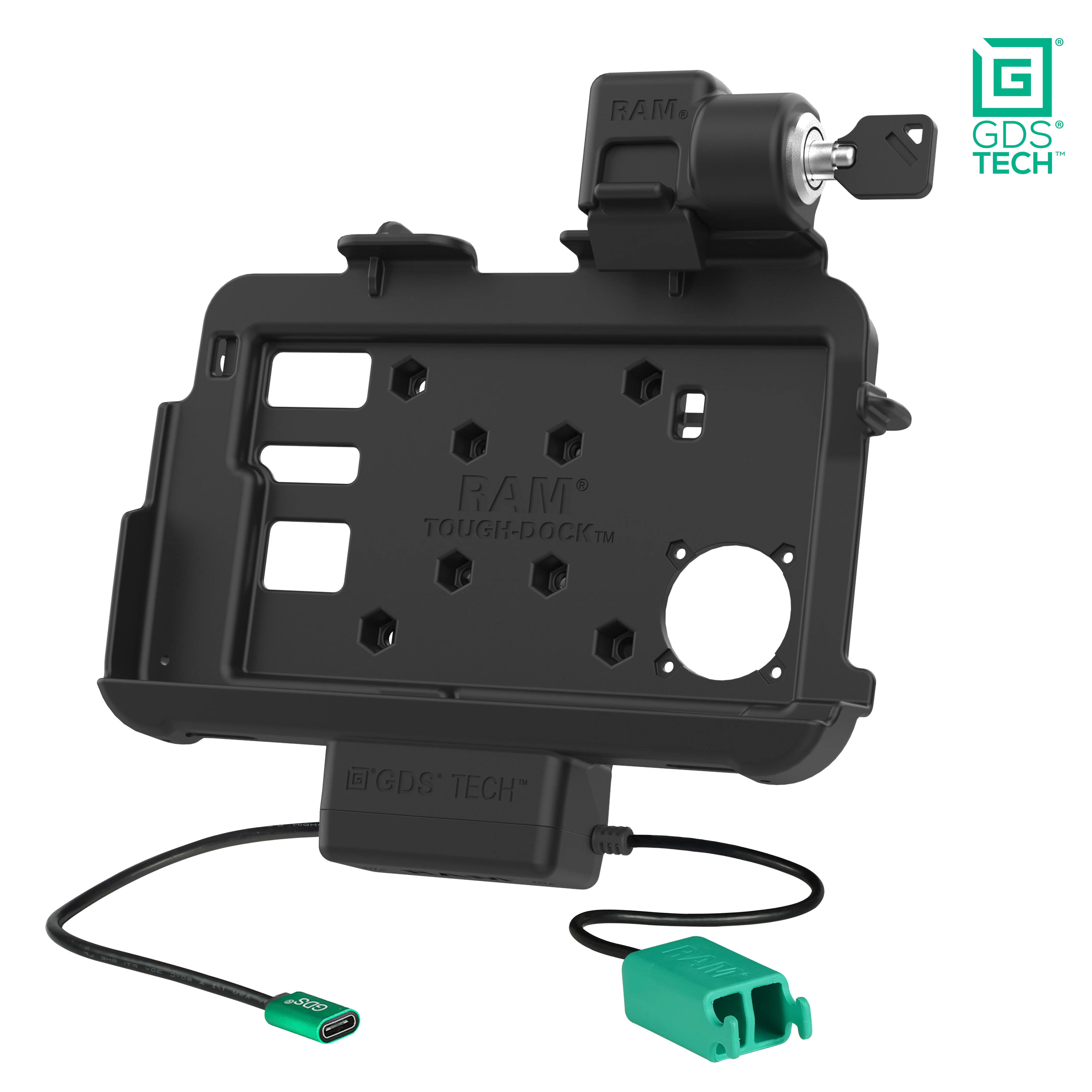 Locking GDS® Thin-Dock™ + Dual USB for Zebra ET401 8" with IntelliSkin® - Image 2