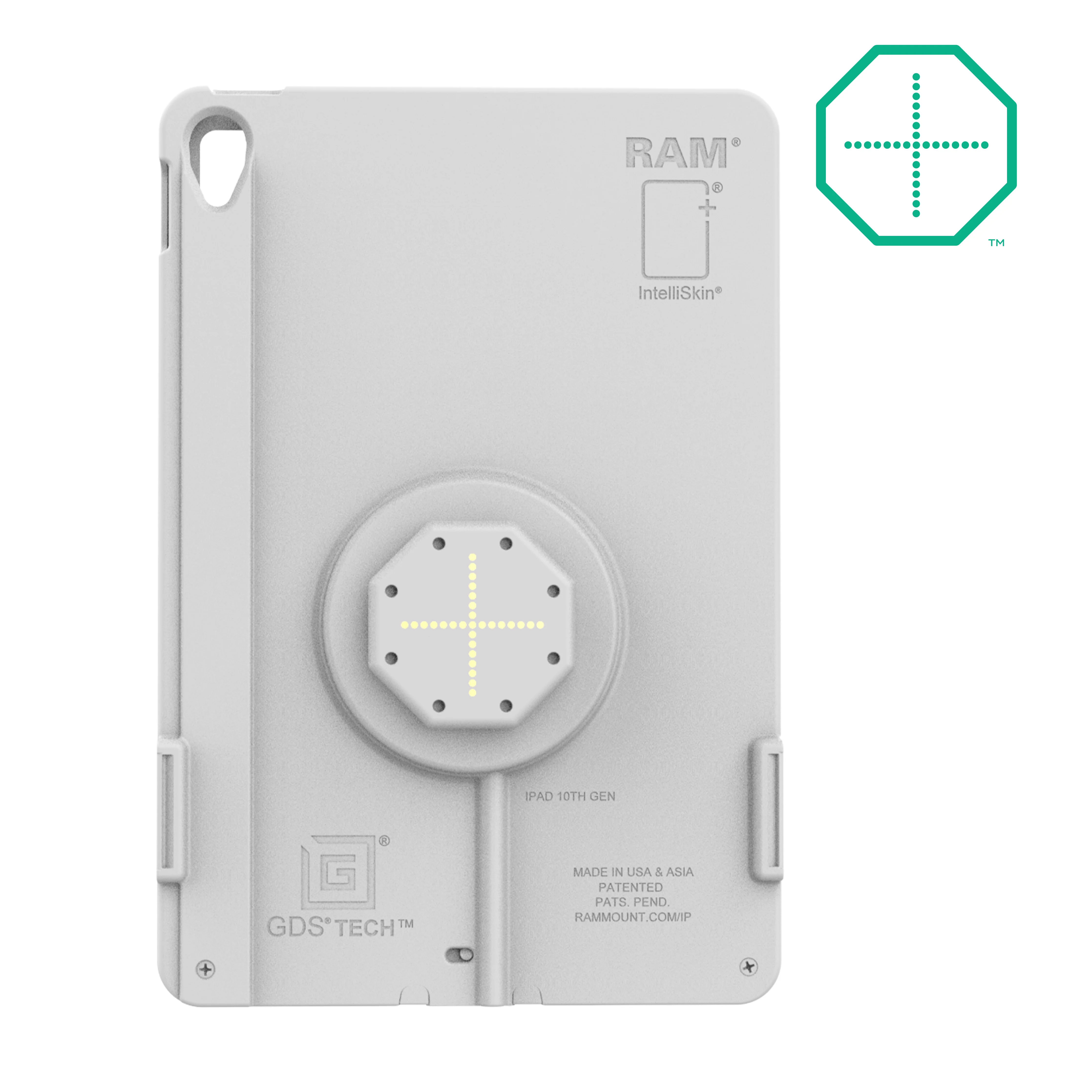 IntelliSkin® Thin-Case™ for iPad 10th & 11th Gen (Rear Pogo Pads) - Gray - Image 2