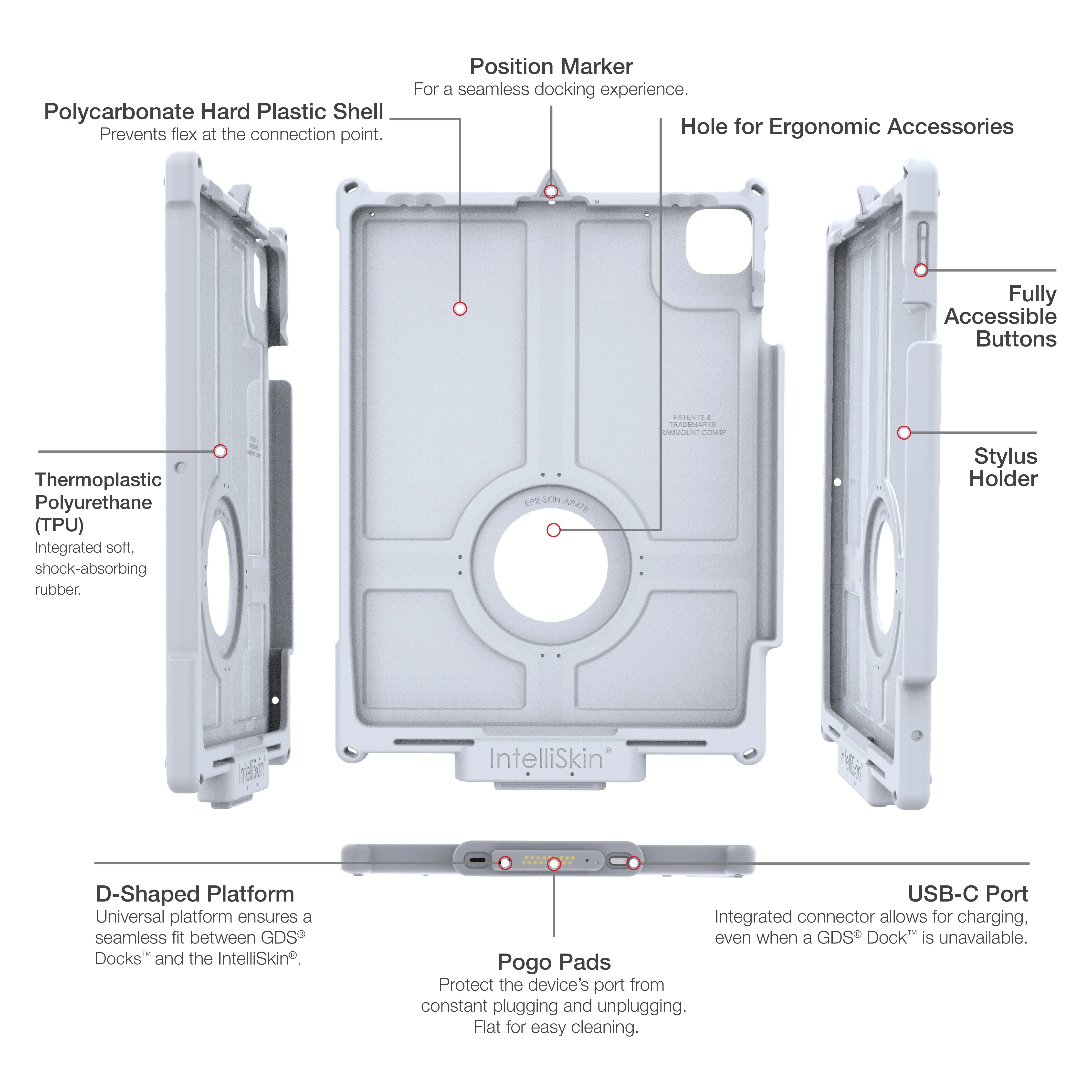 IntelliSkin® Next Gen for iPad Pro 13, Air 13 & Pro 12.9 - Gray - Image 5