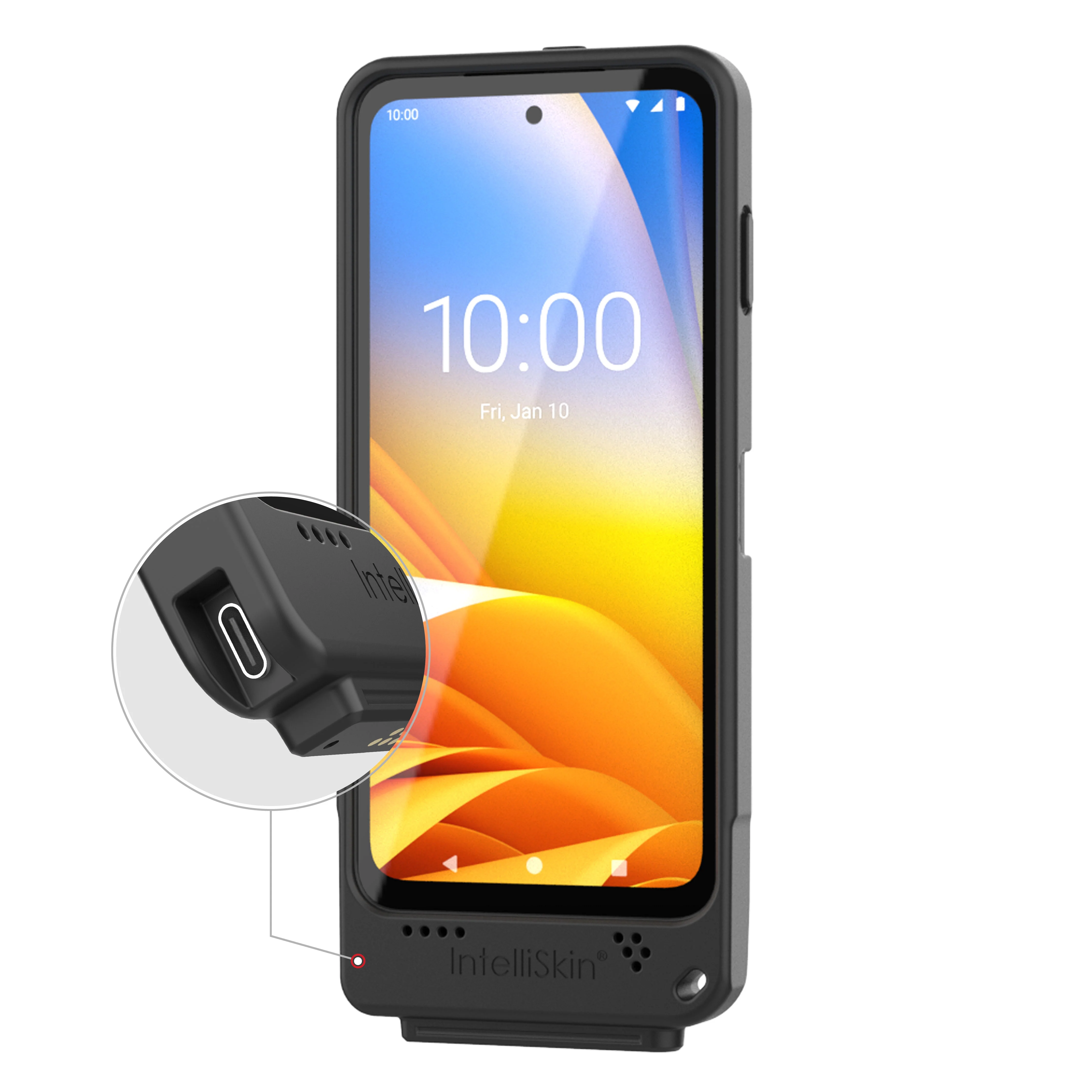 IntelliSkin® for Zebra EM45 with External USB-C Port - No Belt Clip