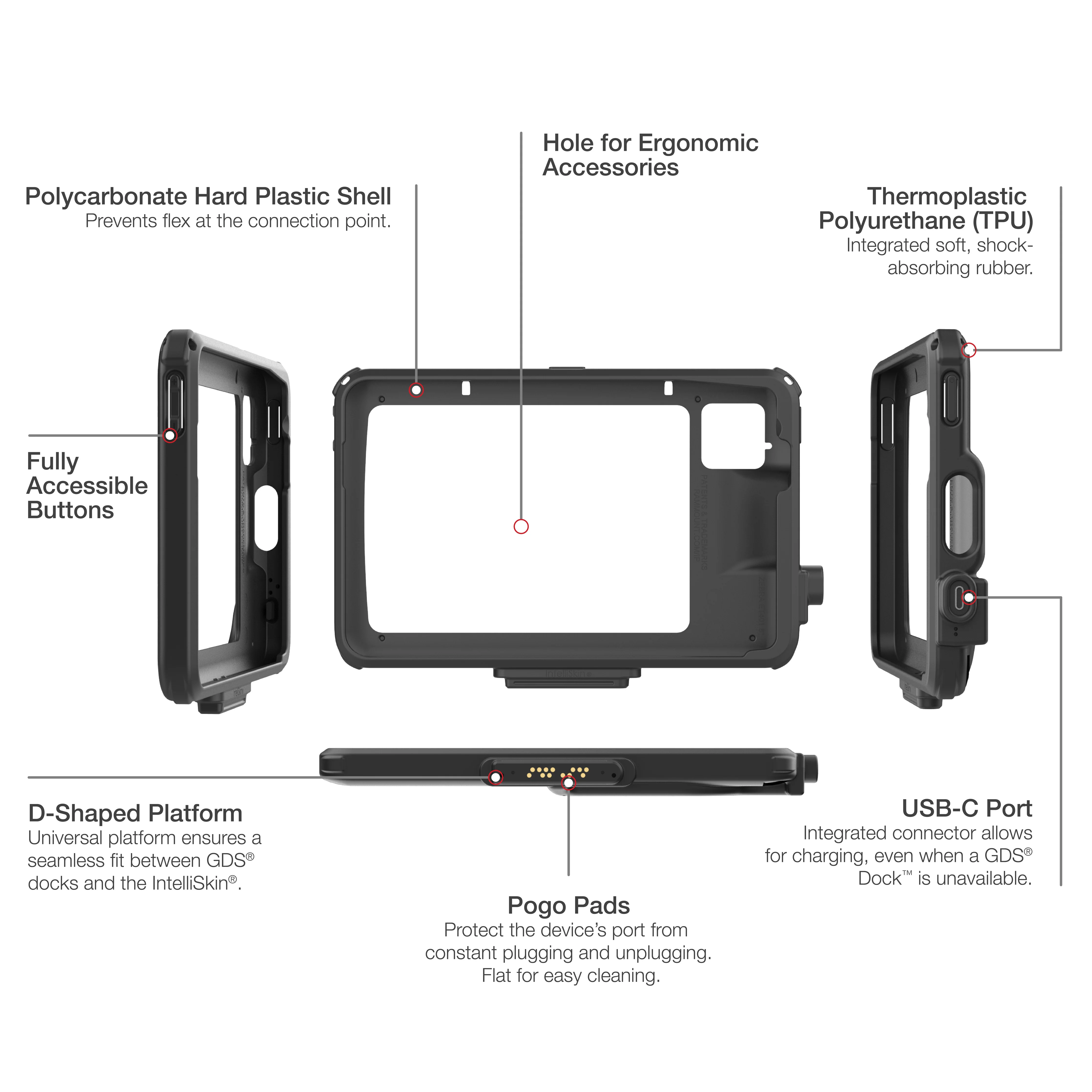 IntelliSkin® Next Gen for Zebra ET401 8" Enterprise Tablet - Image 8