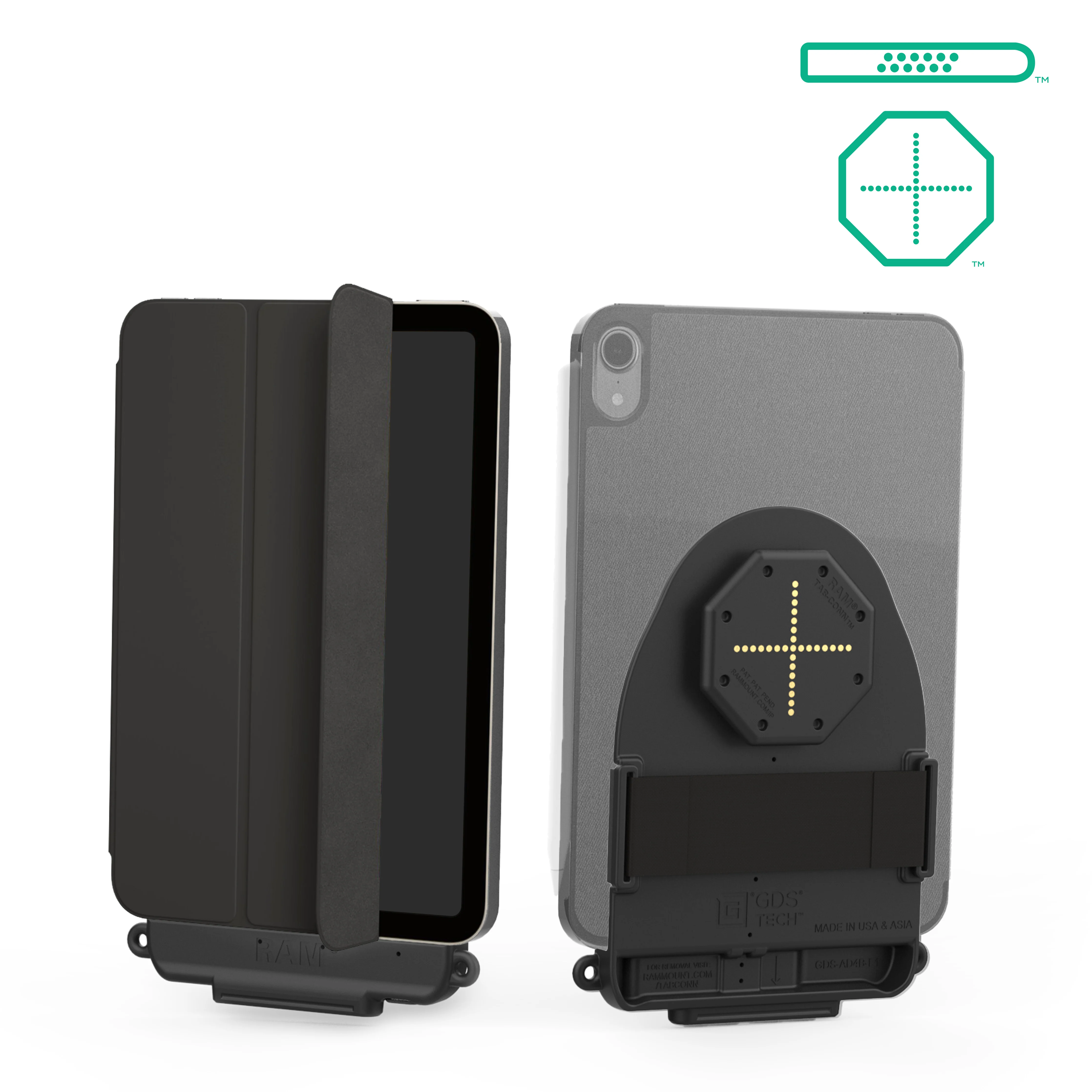 GDS® Tab-Conn™ for Folio Style Cases (D Shape & Rear Pogo Pads)