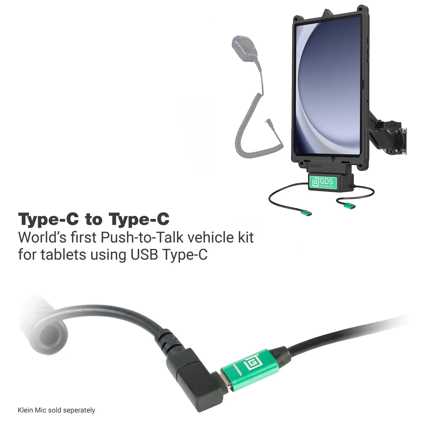 GDS® Uni-Conn™ Vehicle Bundle + Single USB-C for Samsung Tab A9+ - Image 2