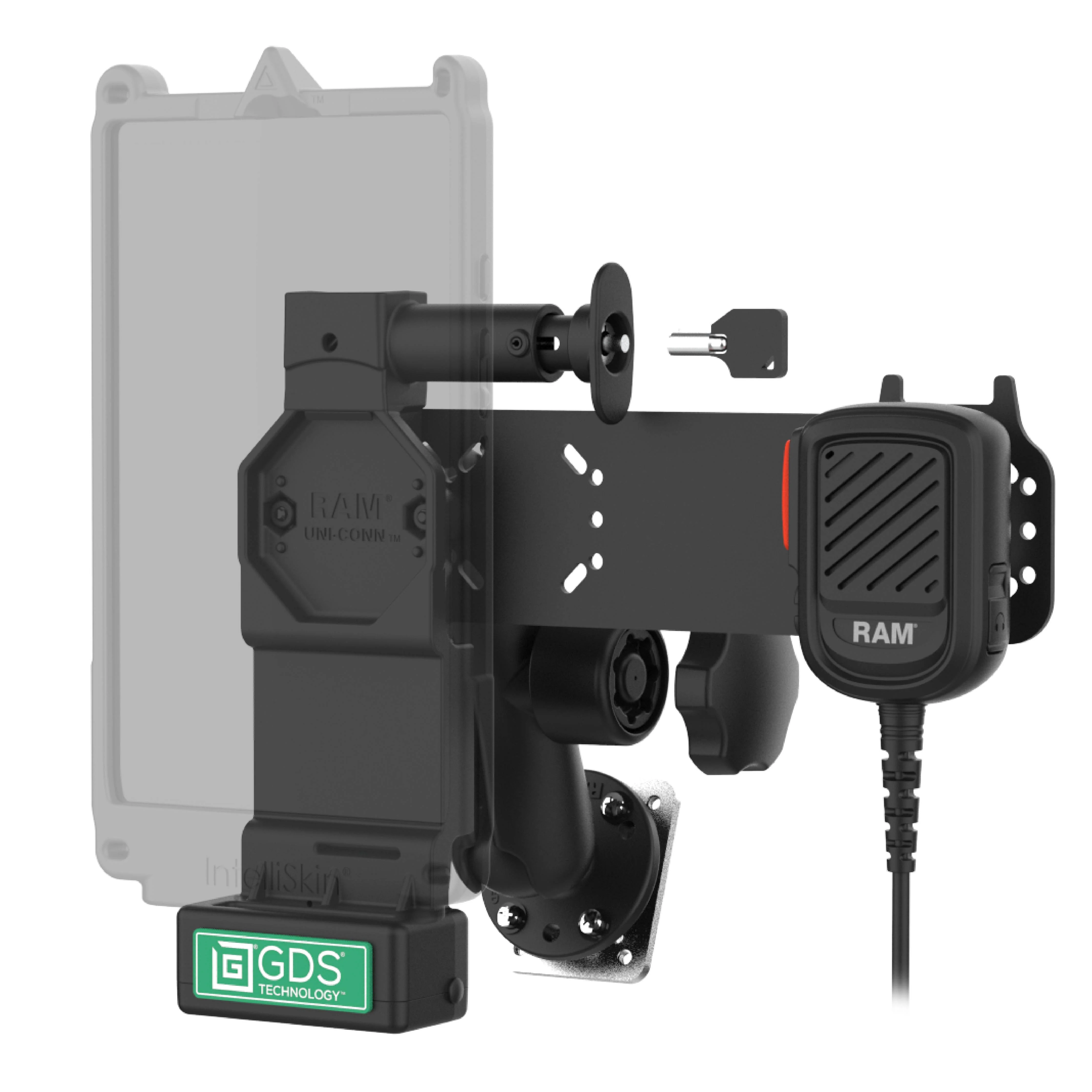 GDS® Uni-Conn⢠Locking PTT Remote Speaker Mic Bundle for Kodiak - Image 2