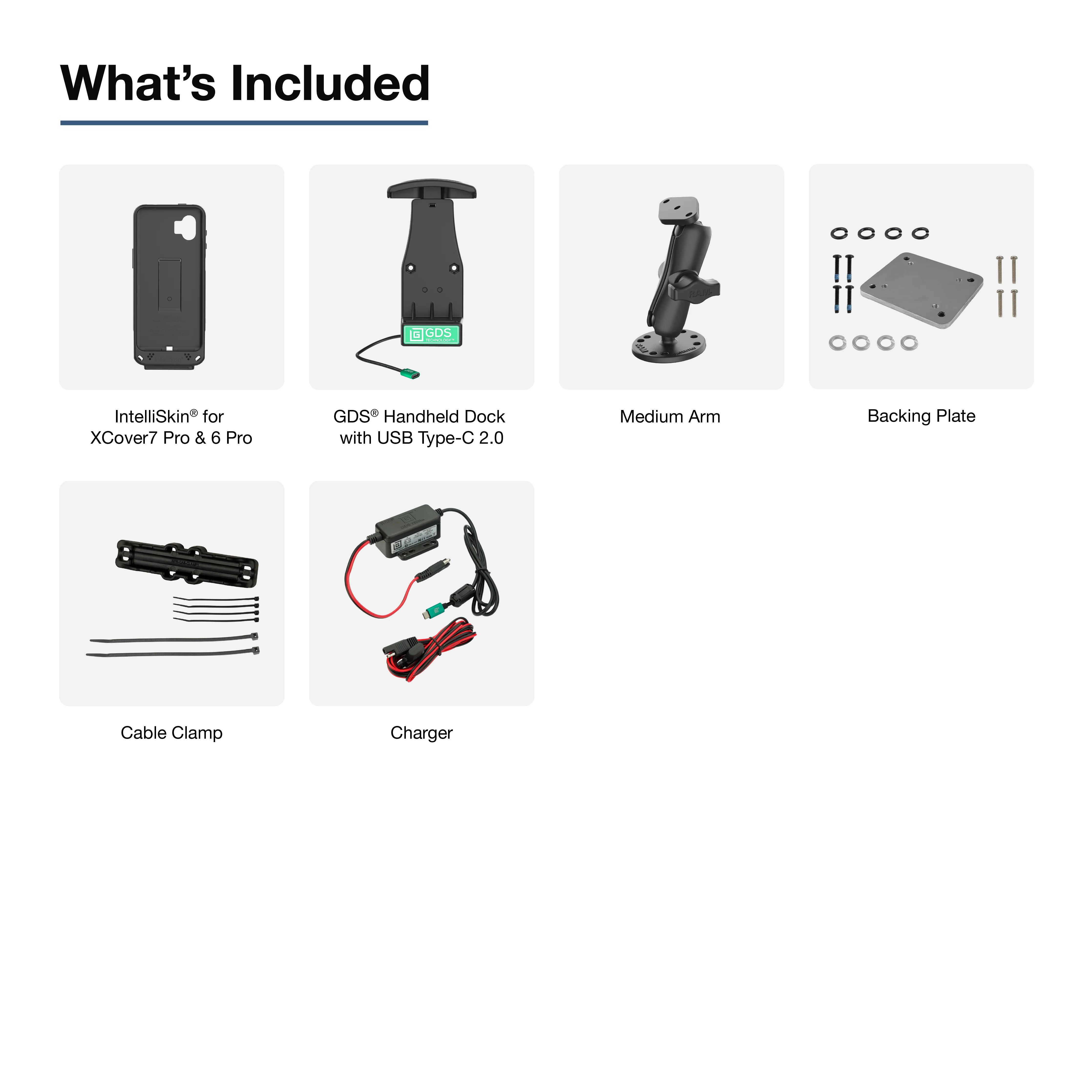 GDS® Handheld Dock & Dashboard Mount Kit for Samsung XCover7 Pro & 6 Pro - Image 3