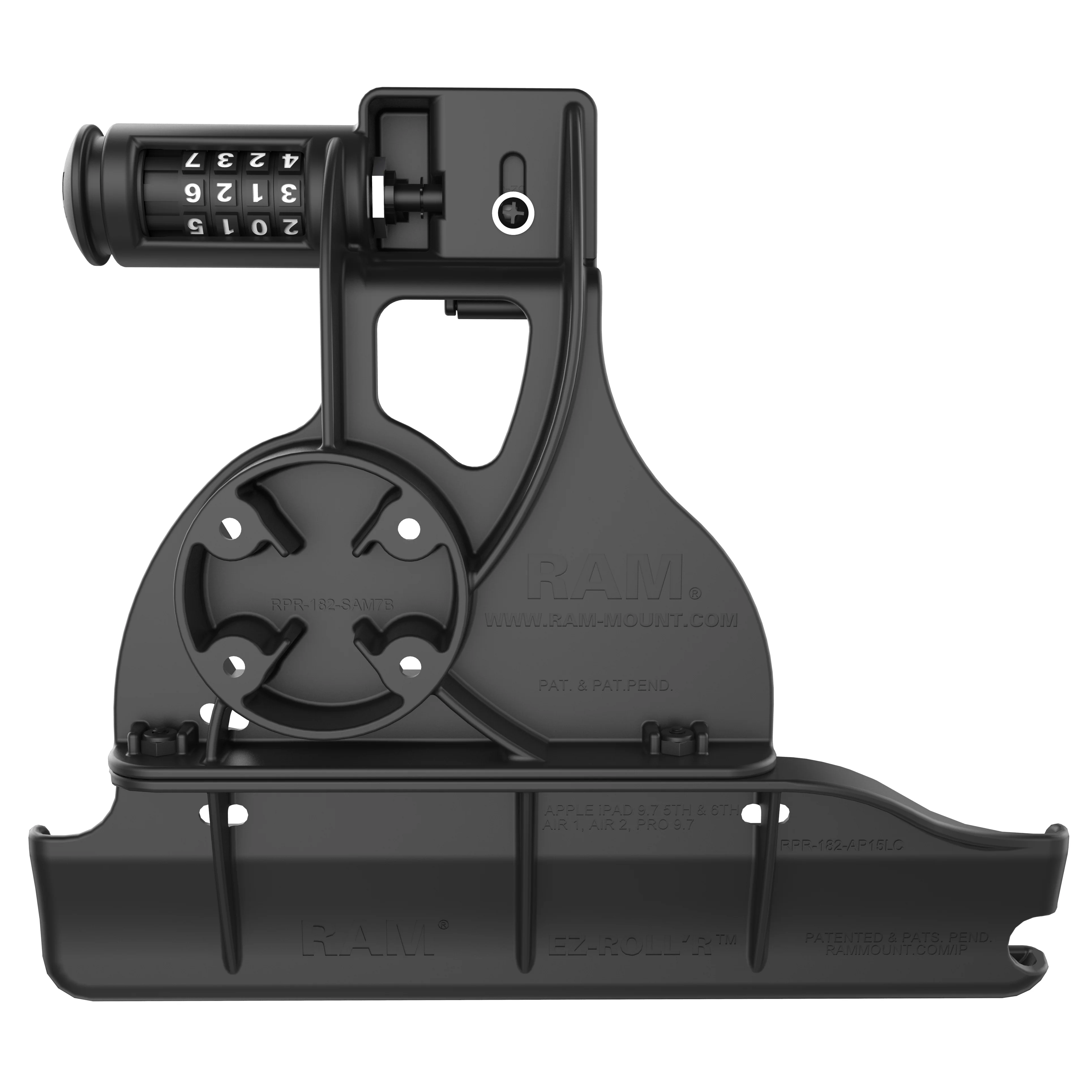 RAM® EZ-Roll'r⢠Combo Locking Holder for iPad 6th Gen, Air 2 + More - Image 4