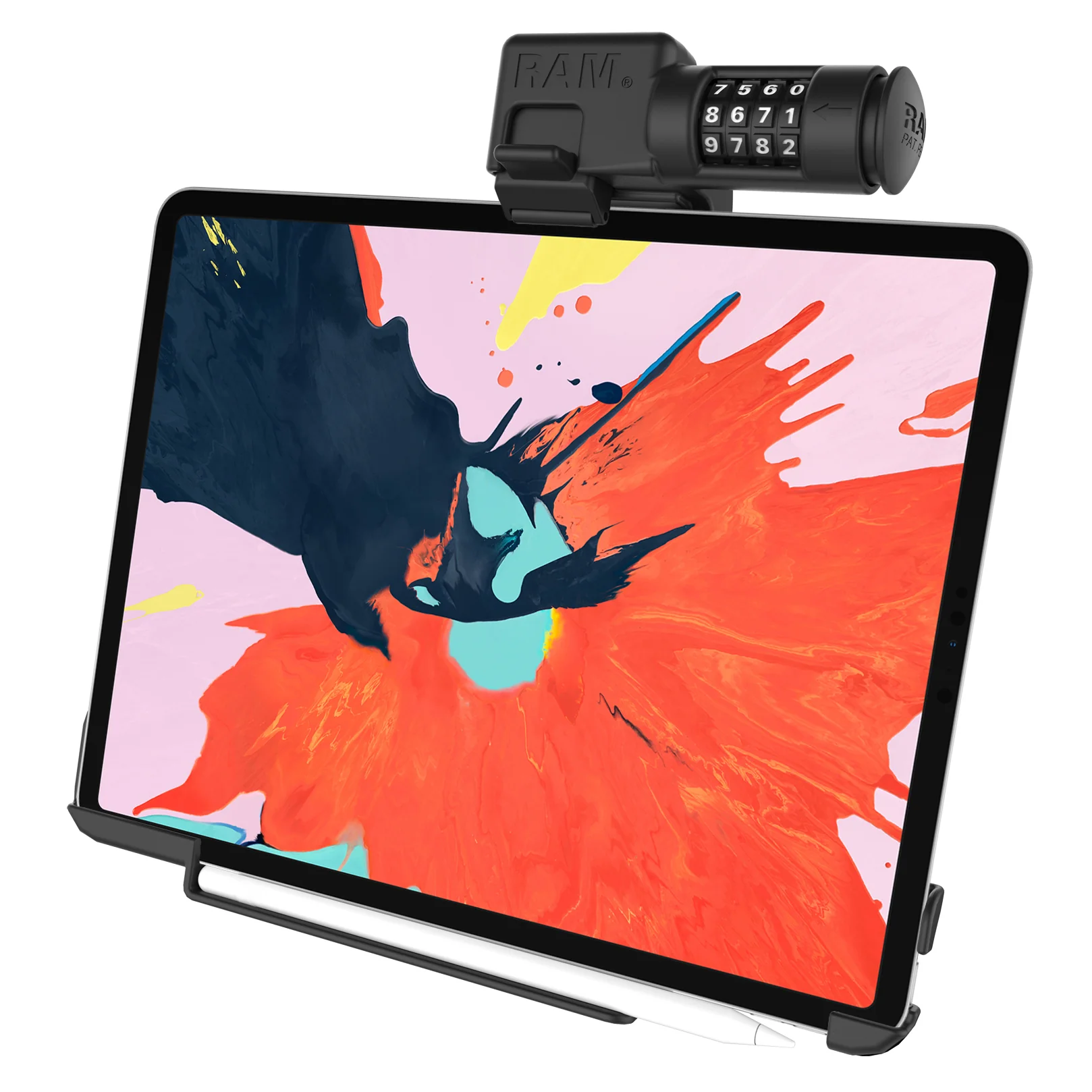 RAM® EZ-Roll'r⢠Combo Locking Holder for iPad Pro 12.9 3rd - 5th Gen