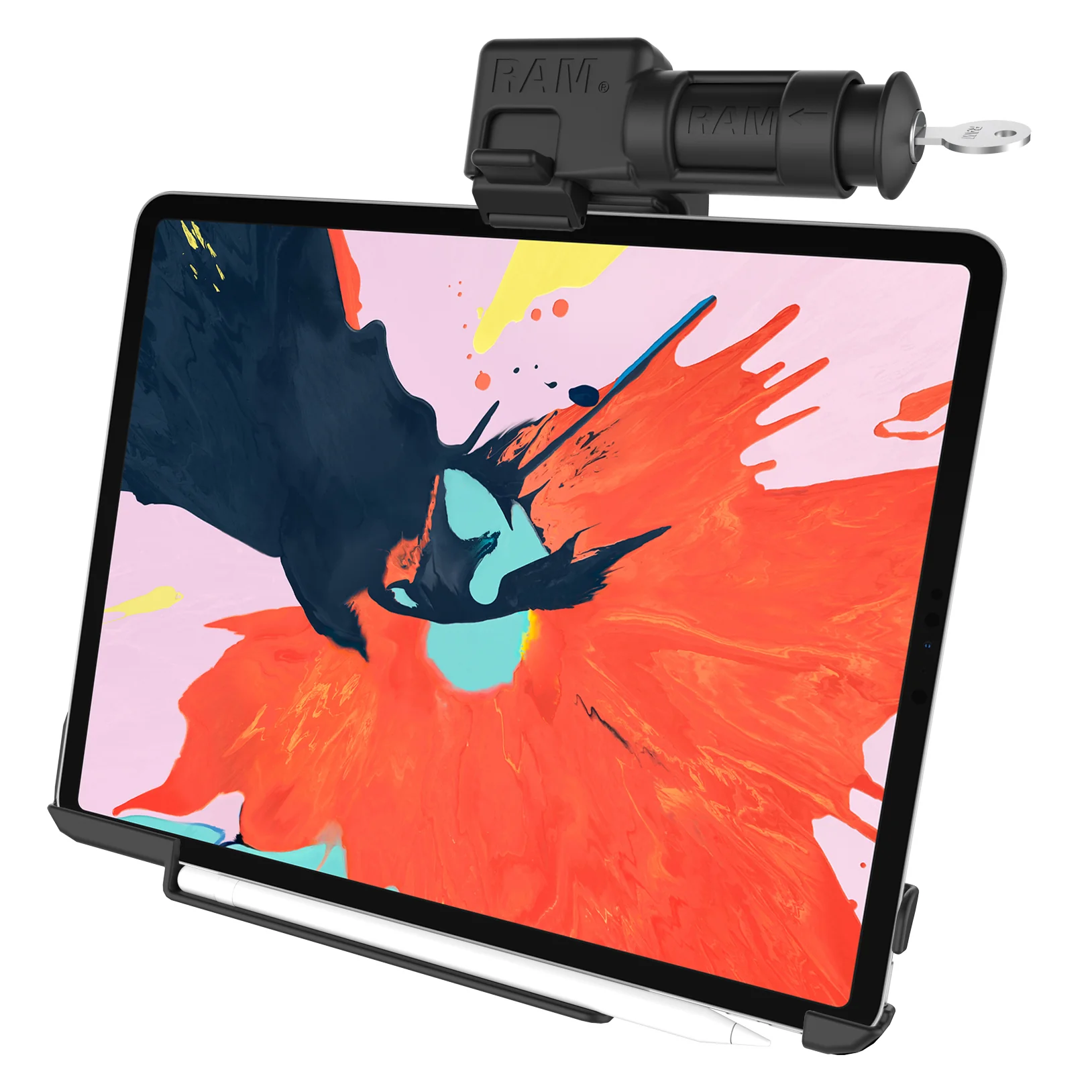 RAM® EZ-Roll'r⢠Keyed Locking Holder for iPad Pro 12.9 3rd - 5th Gen