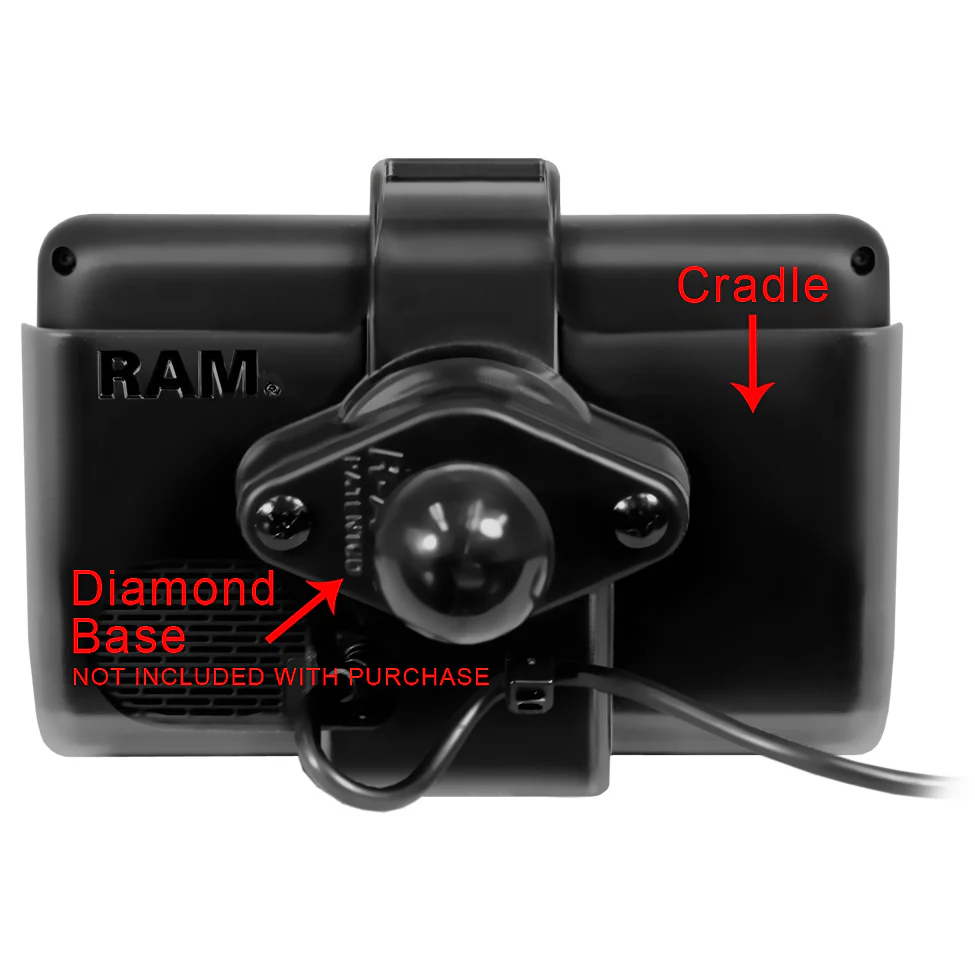 RAM® EZ-Roll'r™ Cradle for Garmin dezl™ 560LMT & 560LT - Image 3