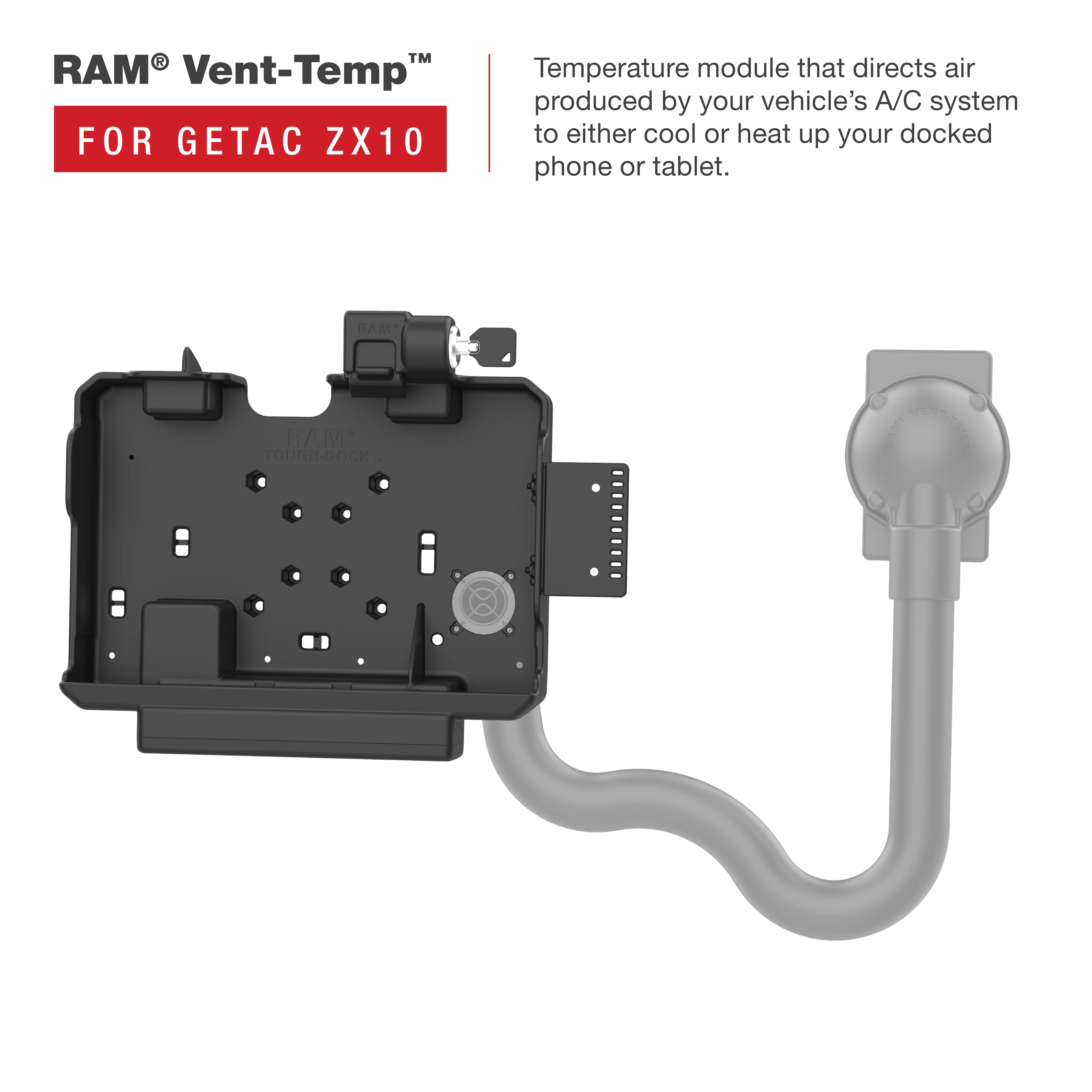 RAM® Form-Fit Locking Holder for Getac ZX10 - Image 4