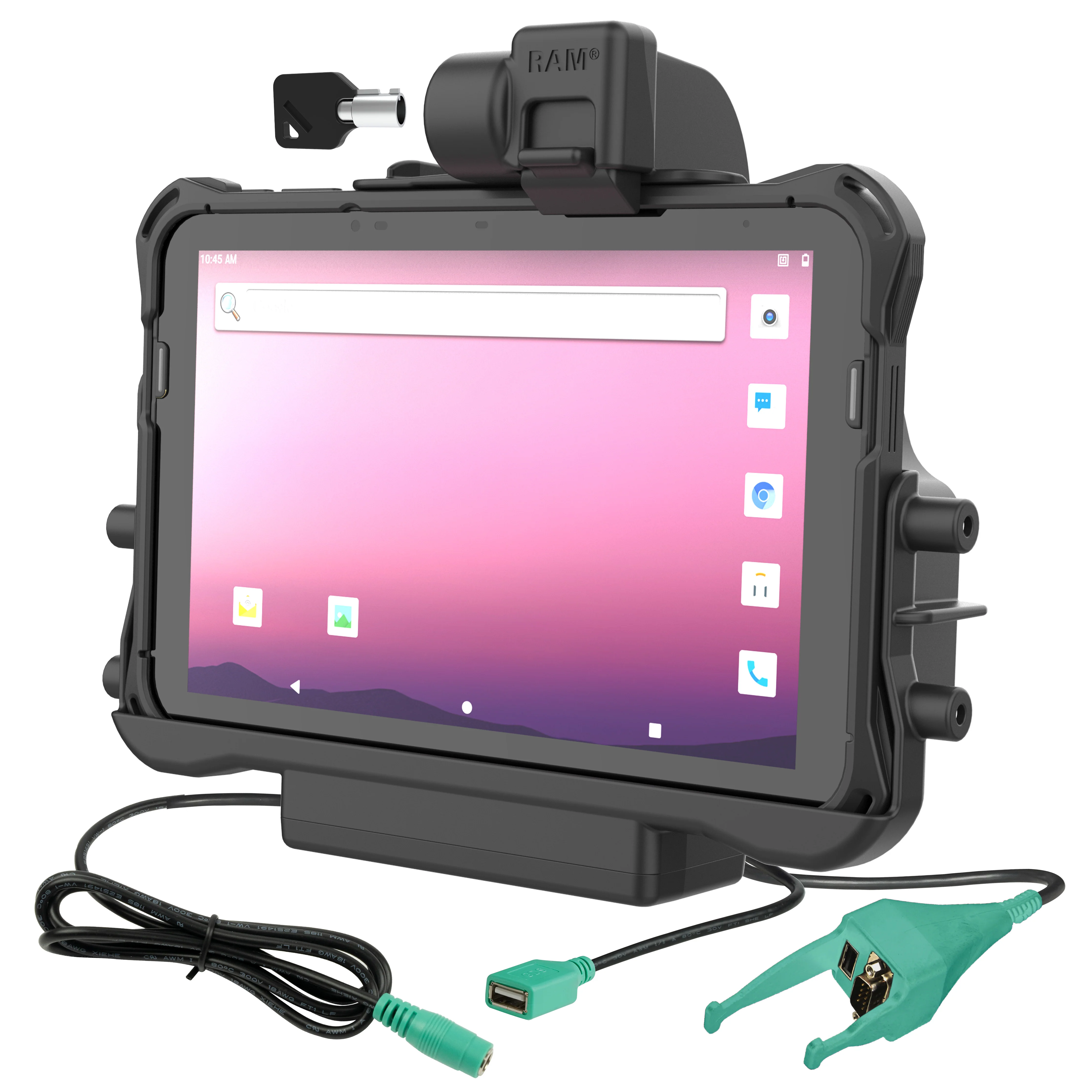 RAMĀ® Locking Power + Data & DB9 Dock for Honeywell ScanPal EDA10A