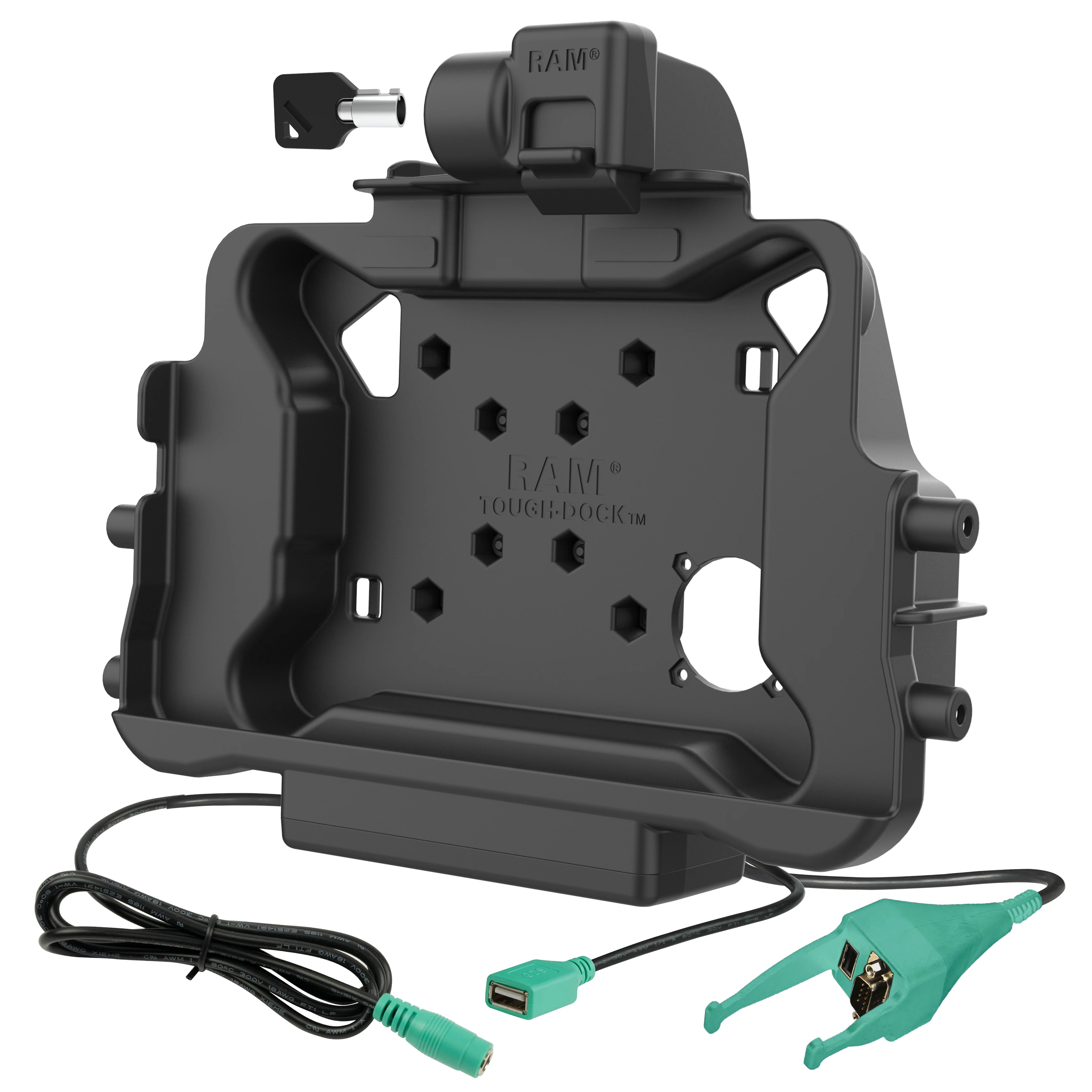 RAMĀ® Locking Power + Data & DB9 Dock for Honeywell ScanPal EDA10A - Image 2