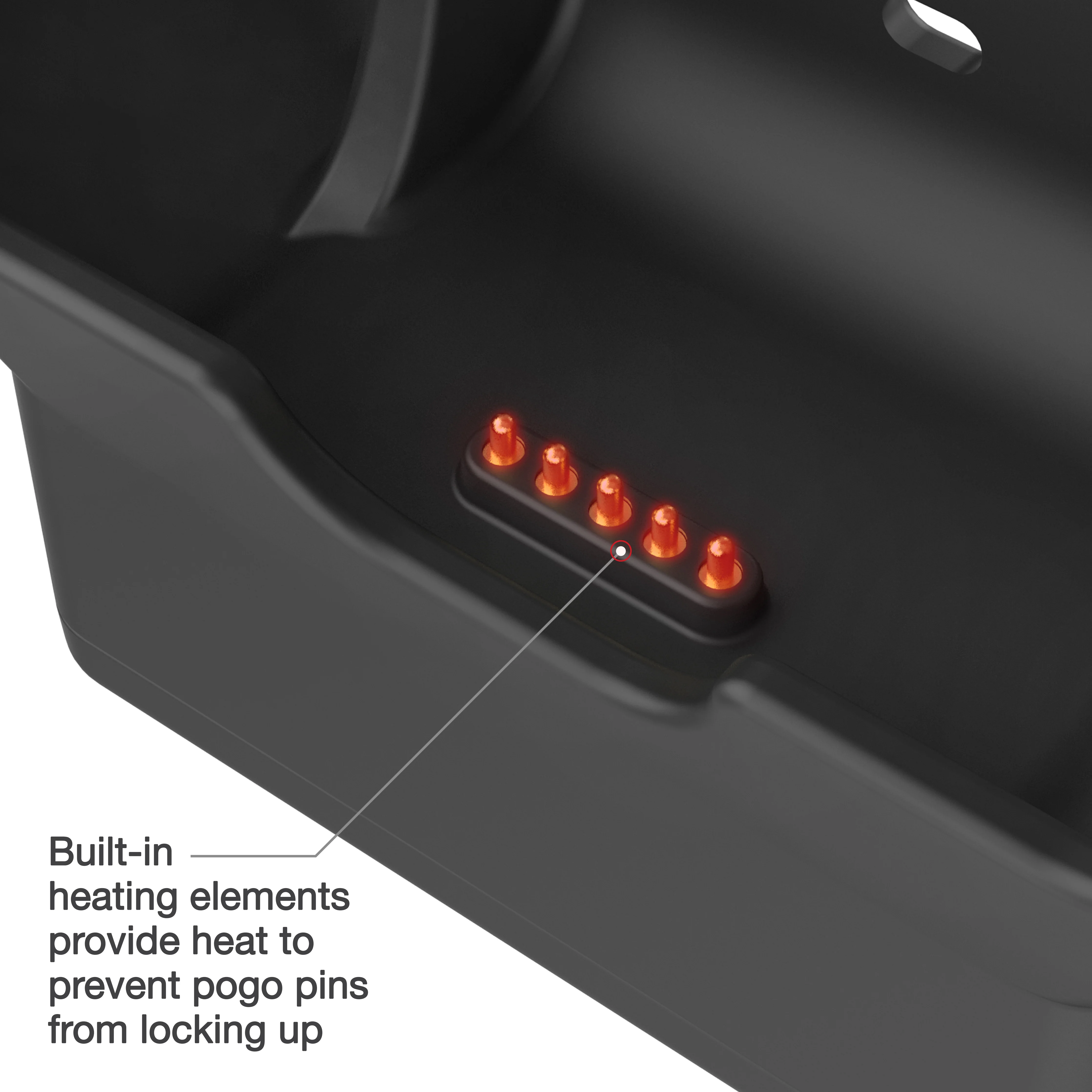 RAMĀ® Locking Powered Dock + USB-A for Honeywell CT40/45/47 - Heated Pins - Image 4