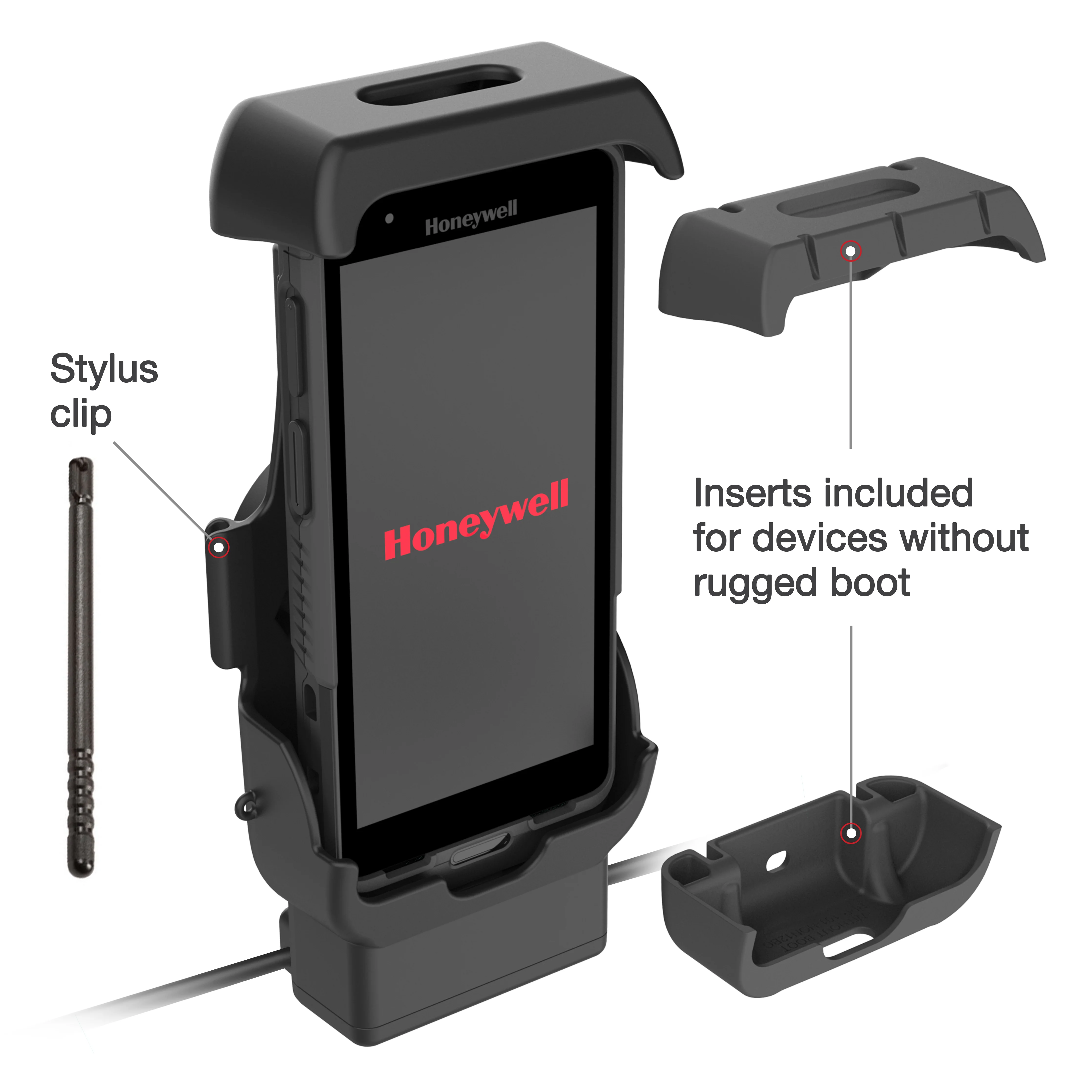 RAMĀ® Locking Powered Dock + USB-A for Honeywell CT40/45/47 - Heated Pins - Image 5