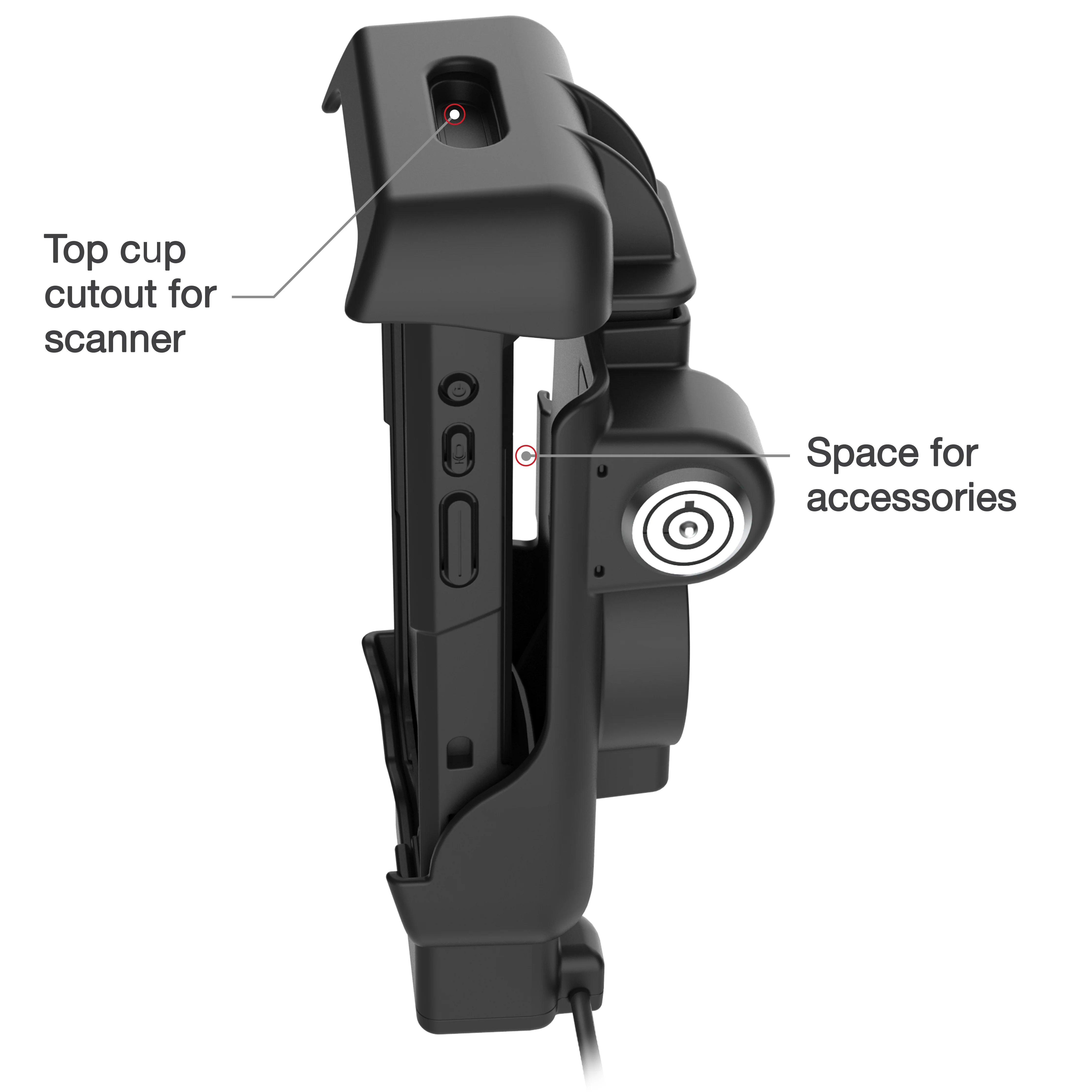 RAMĀ® Locking Powered Dock + USB-A for Honeywell CT40/45/47 - Heated Pins - Image 6
