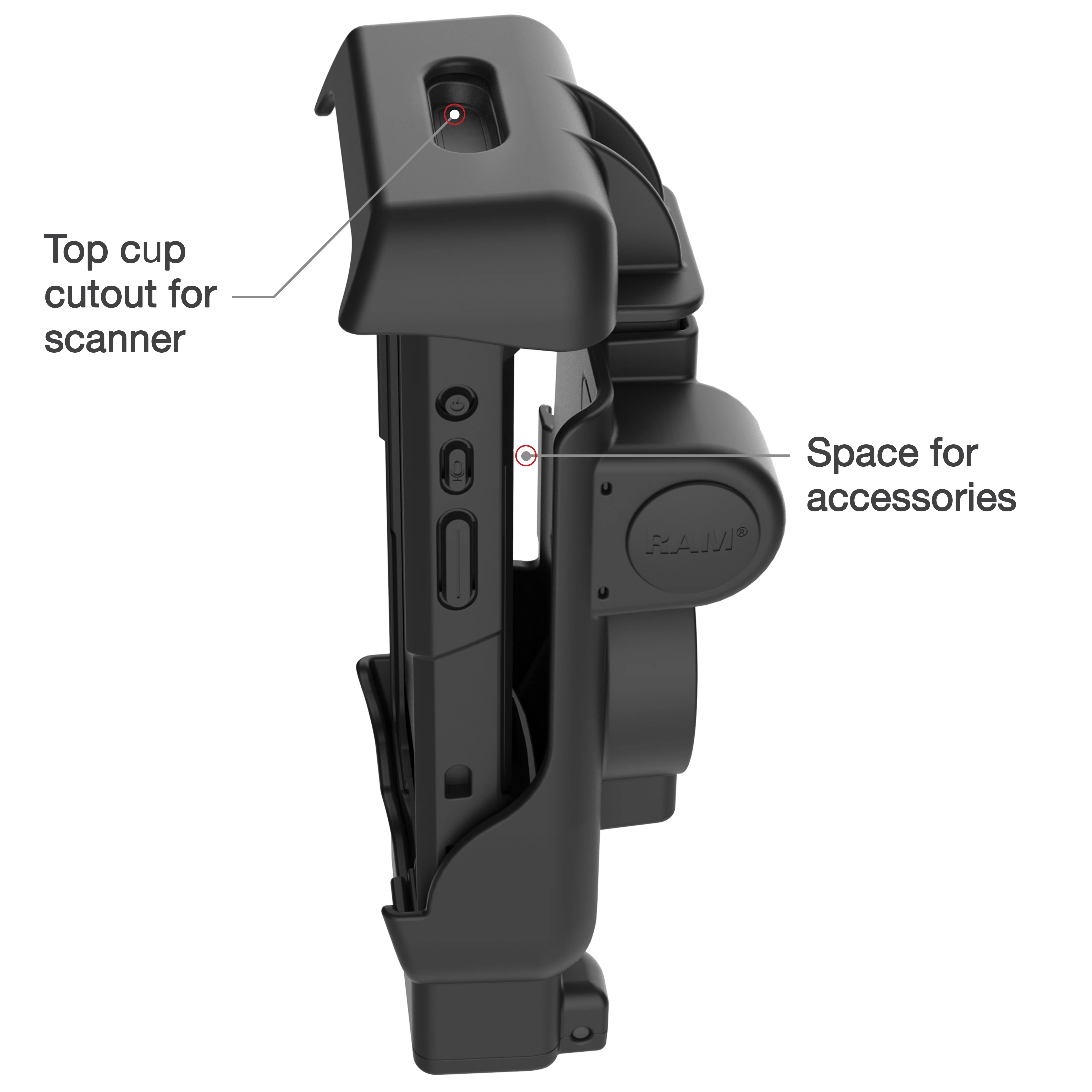 RAM® Powered Dock for Honeywell CT40/45/47 - Heated Pins - Image 6