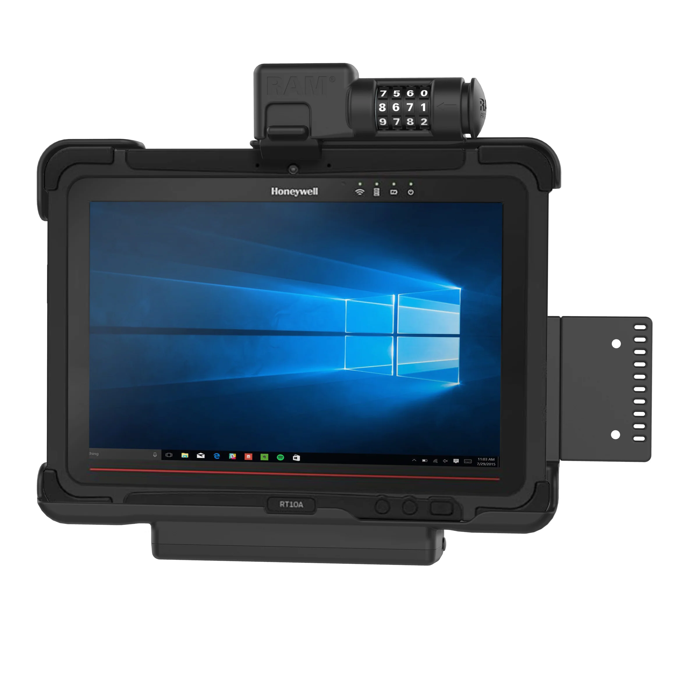 RAM® Combo Locking Form-Fit Holder for Honeywell RT10 Tablet