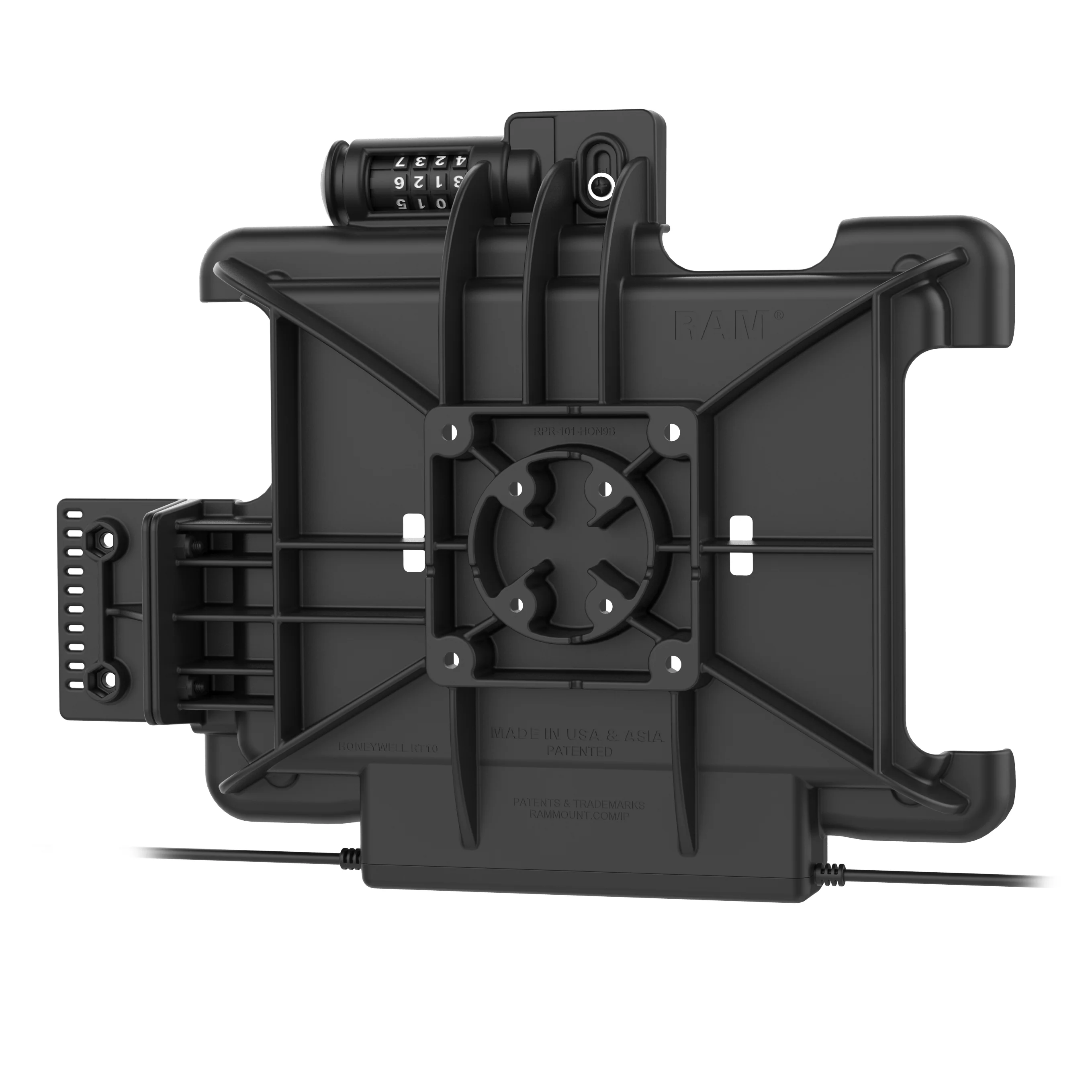 RAM® Combo Locking Power + Dual USB Dock for Honeywell RT10 Tablet - Image 3