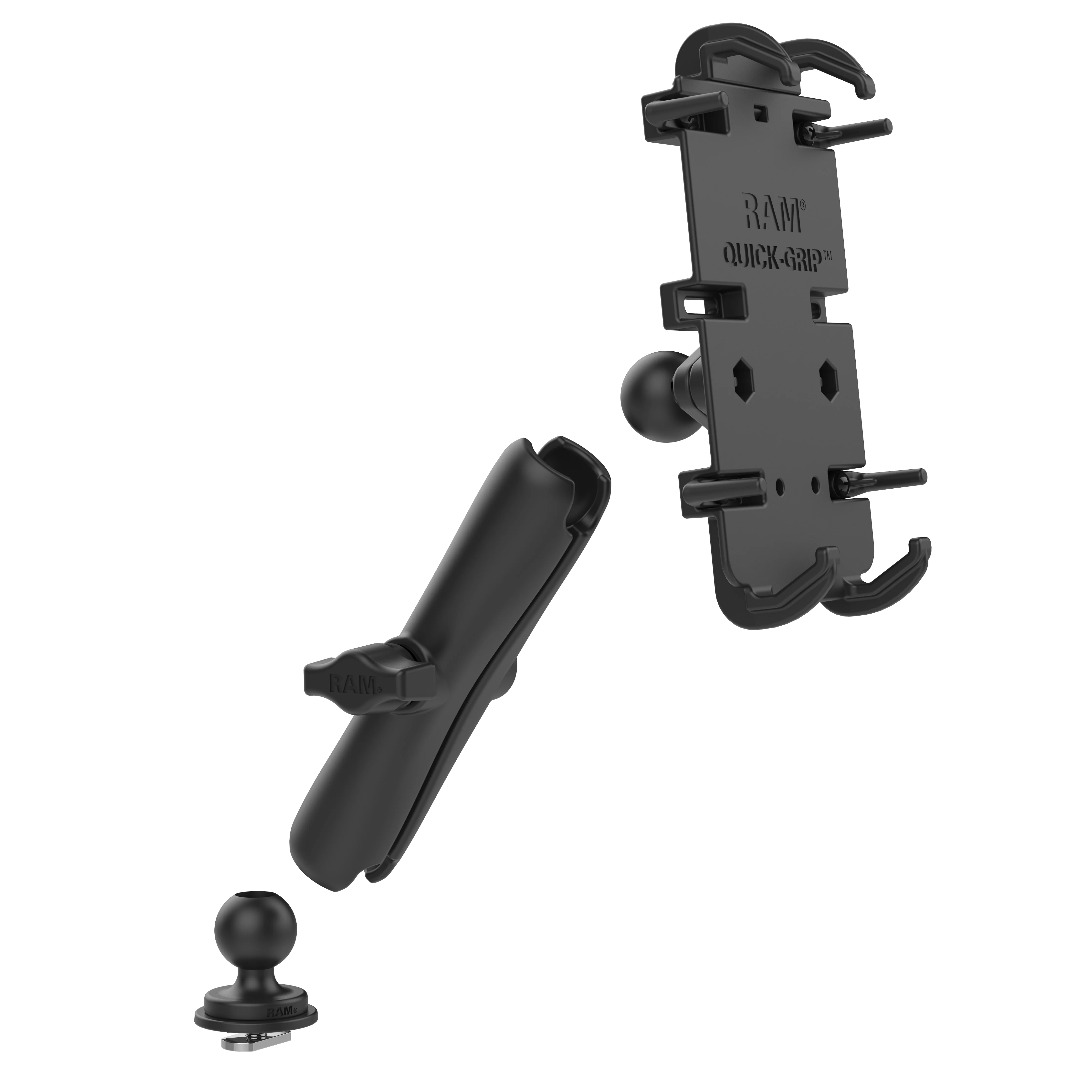 RAM® Quick-Grip™ XL Phone Mount with Track Ball™ Base - Long - Image 4